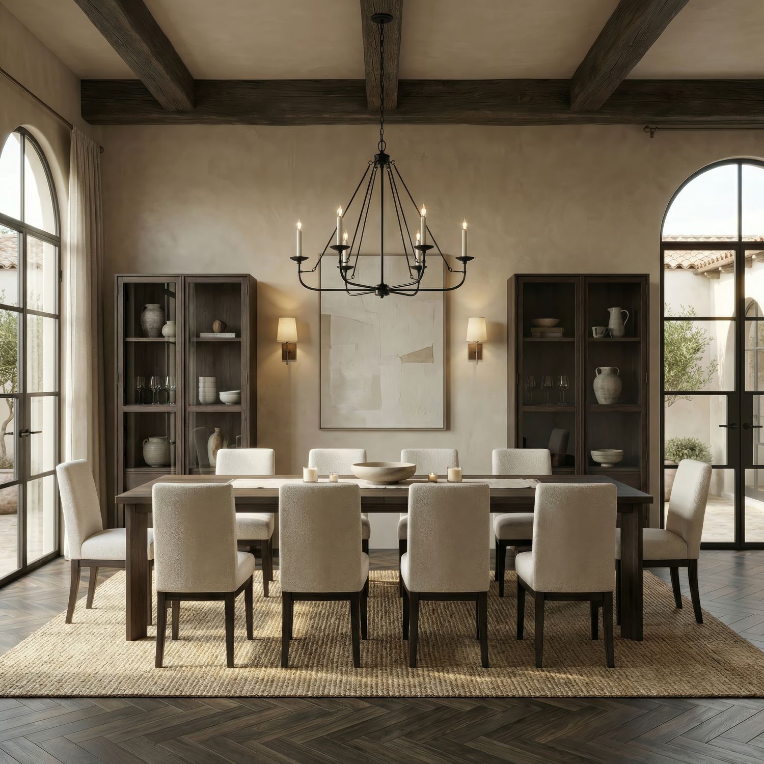 11 Piece Rectangular Table Set