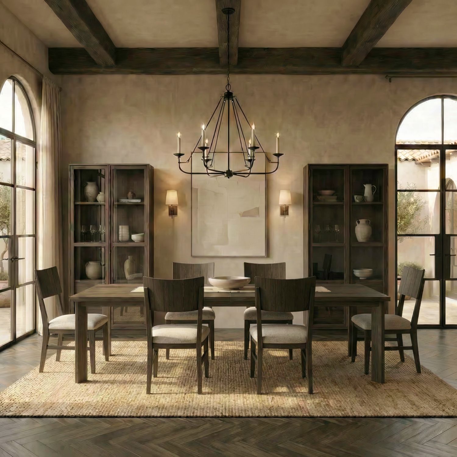 Opt 7 Piece Rectangular Table Set