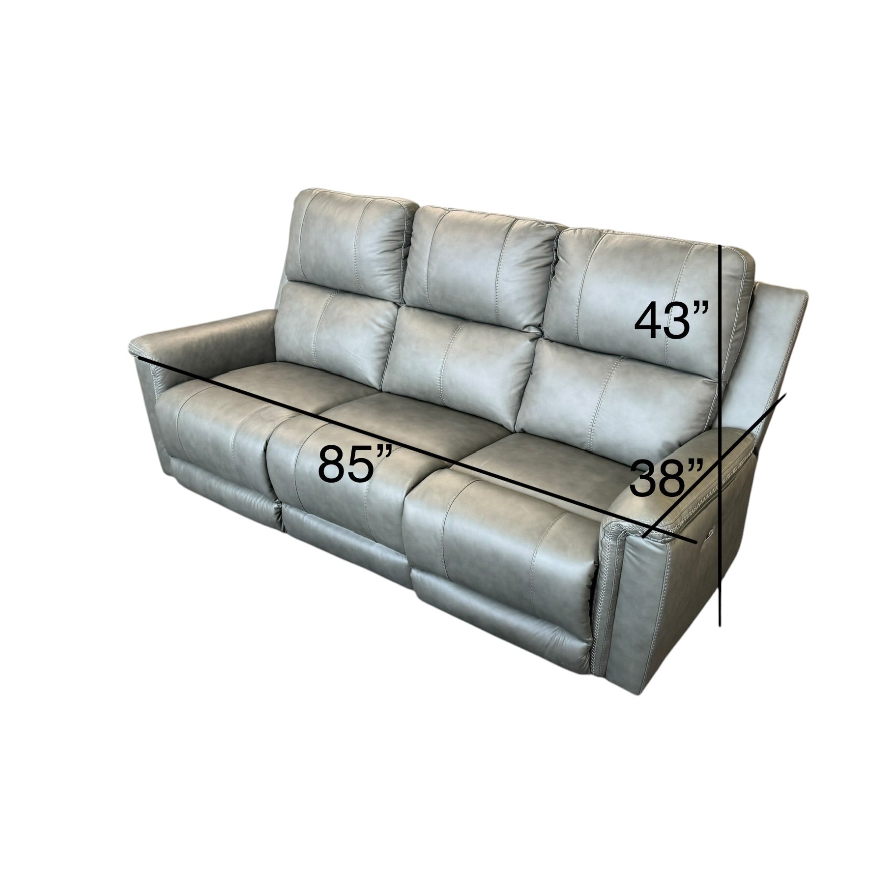 Bennet Electric Leather Recliner Sofa
