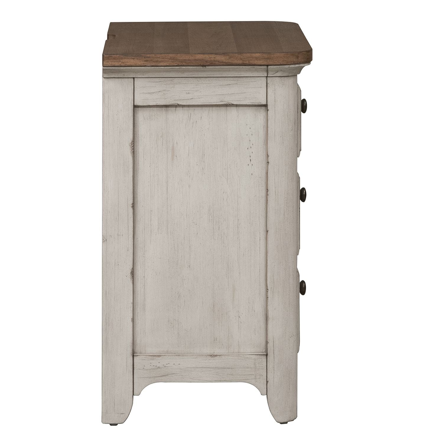 3 Drawer Night Stand w/ Charging Station