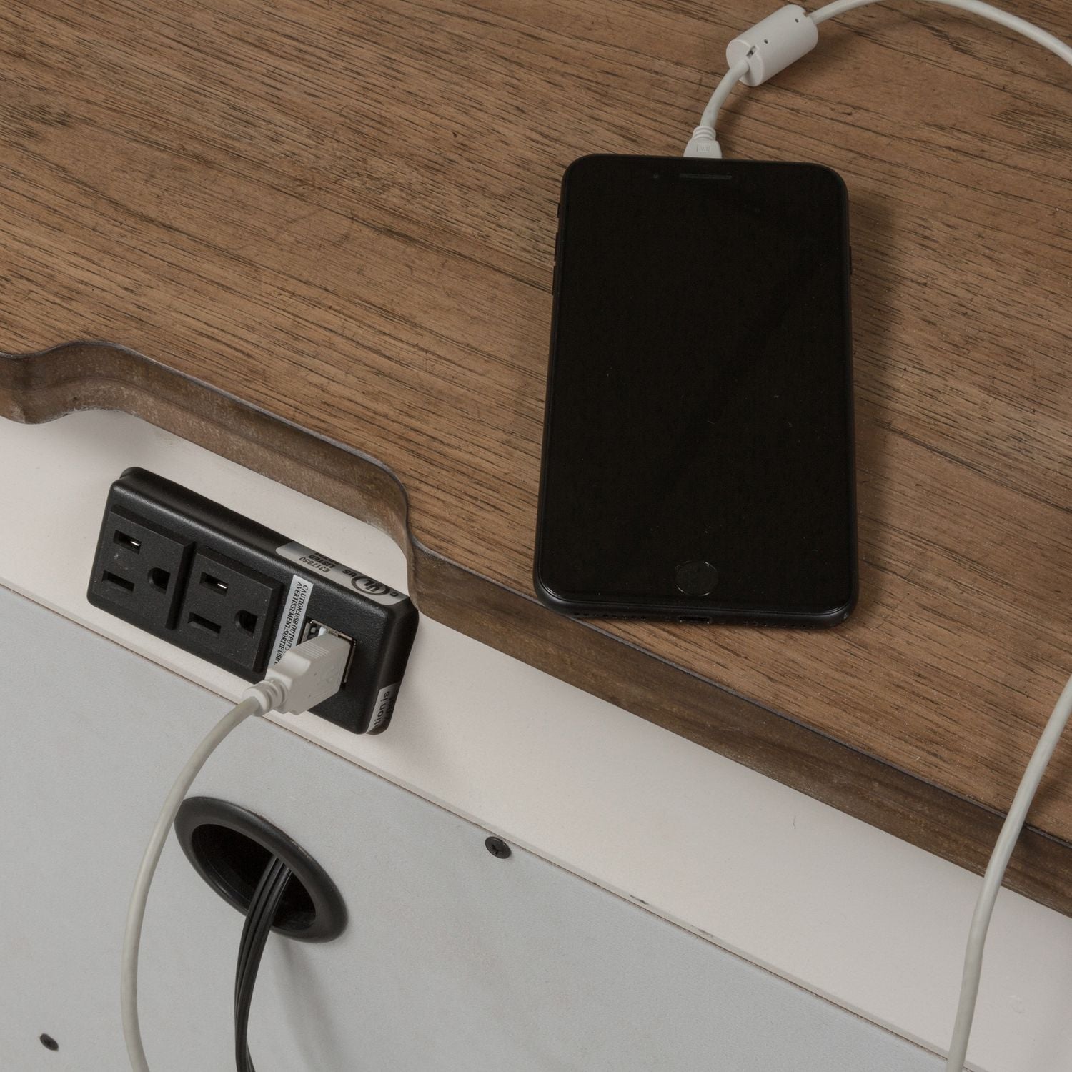 3 Drawer Night Stand w/ Charging Station