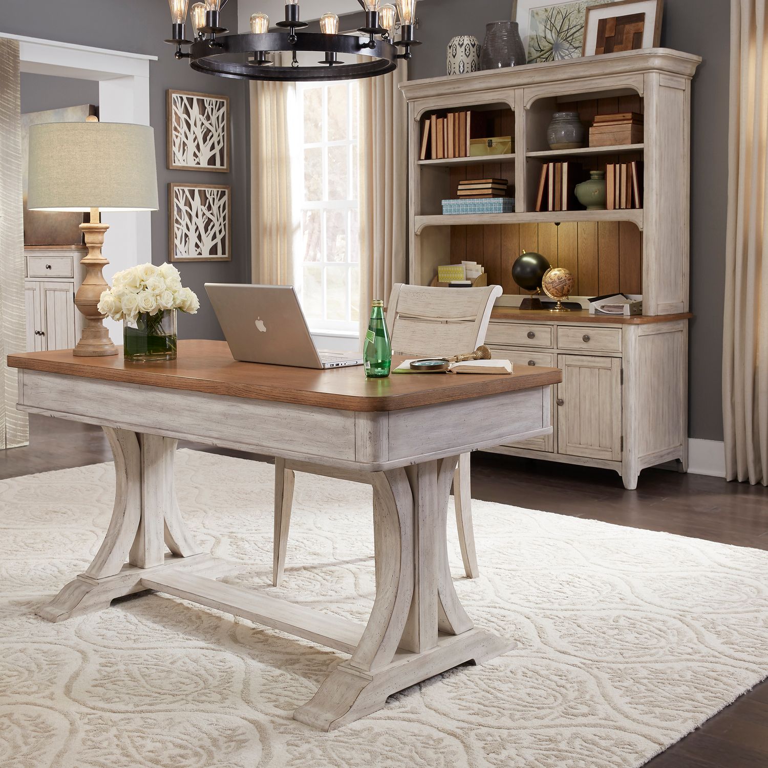 3 Piece Desk & Hutch Set