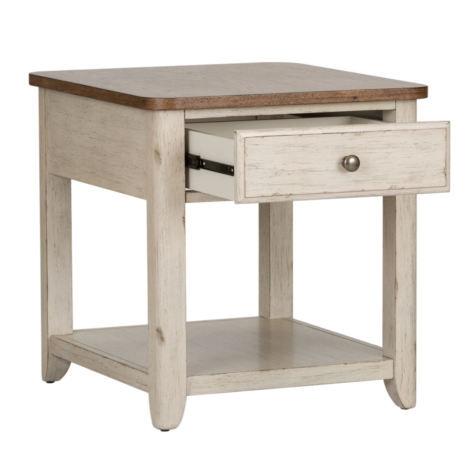End Table with Basket
