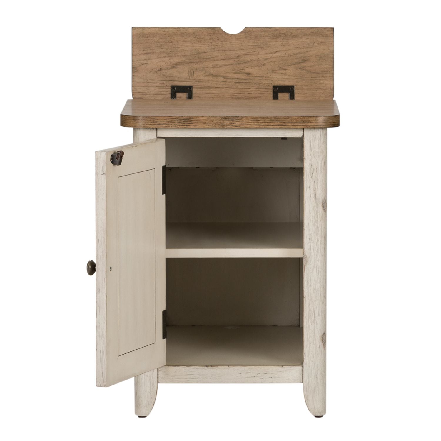 Door Chair Side Table w/ Charging Station