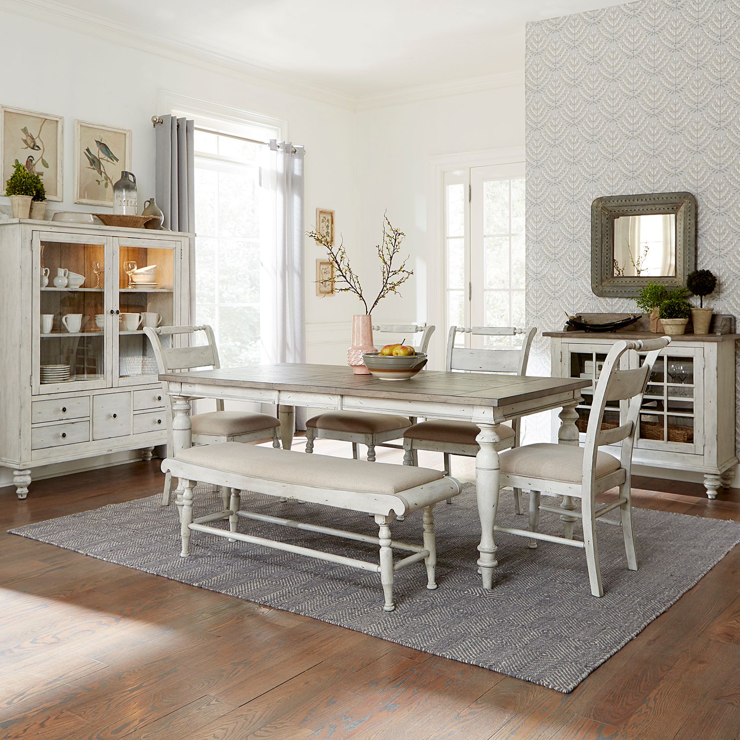6 Piece Rectangular Table Set