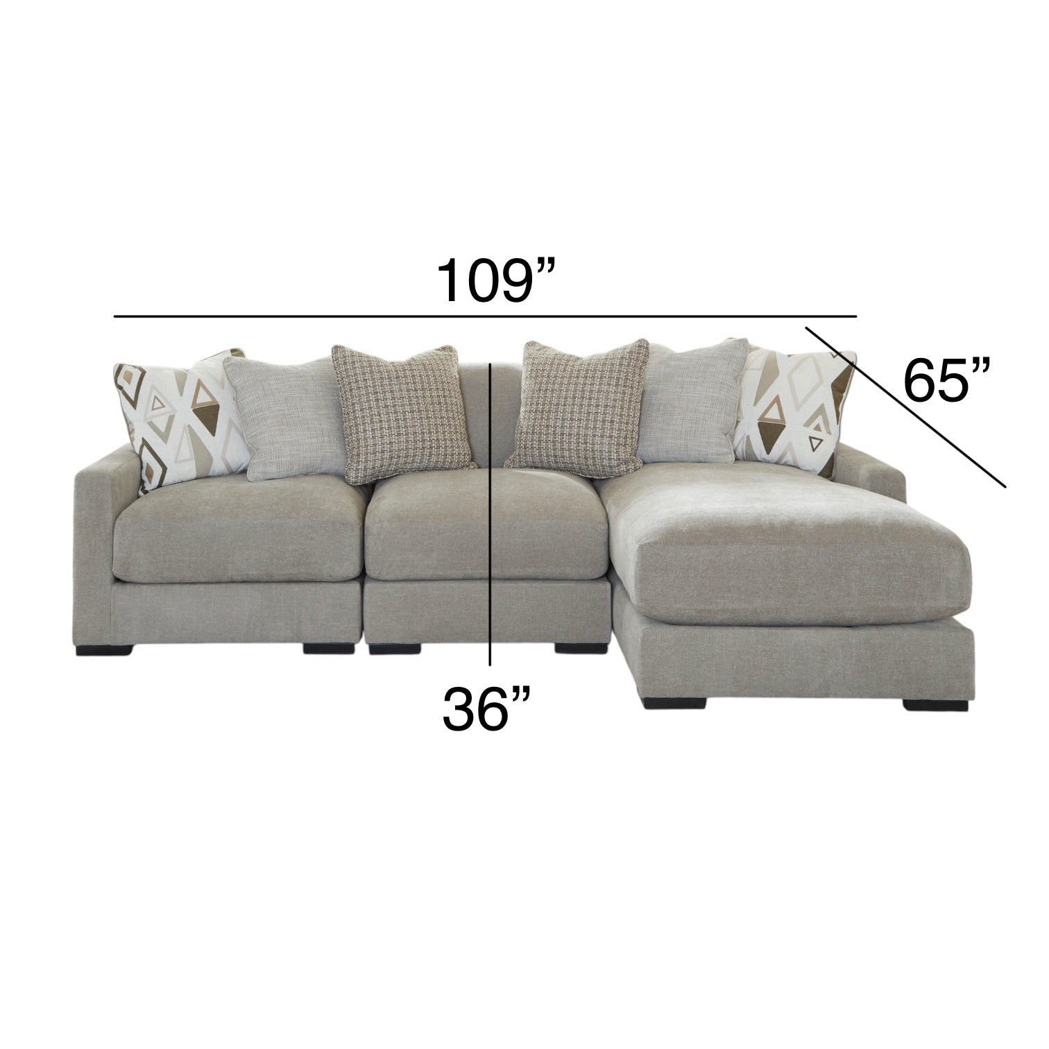 Jolie Sectional -Customizable