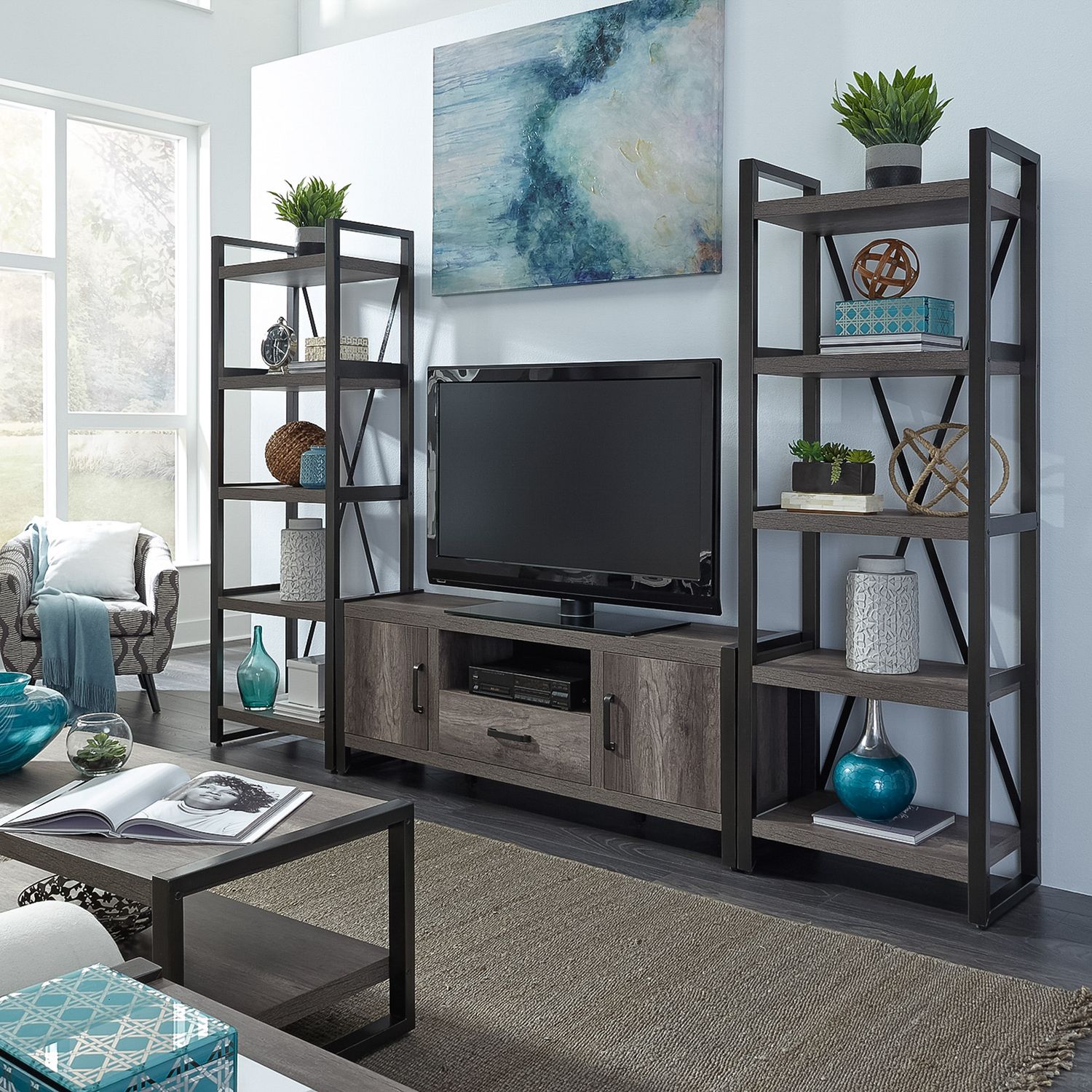 Opt Entertainment Center w Piers