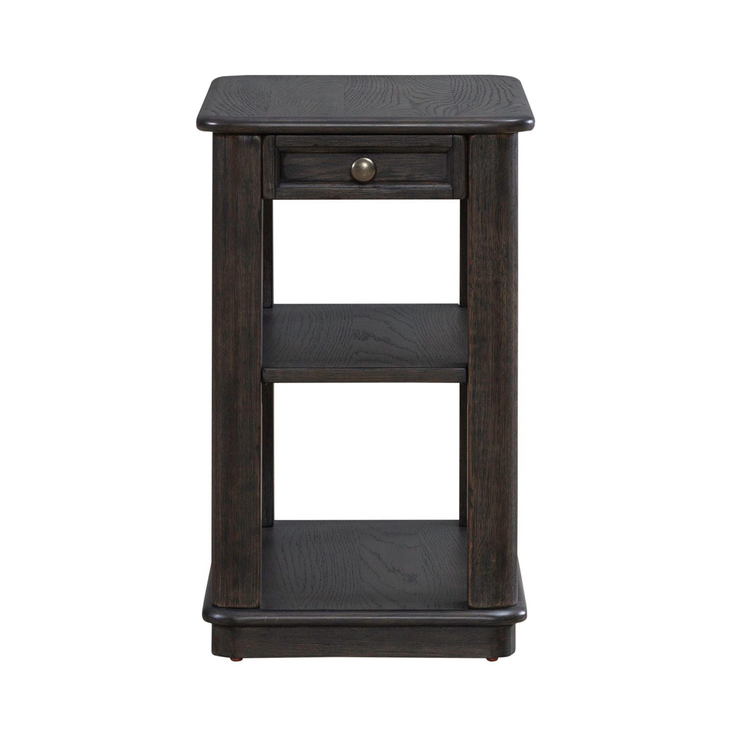 Wallace - Chair Side Table - Aged Oak