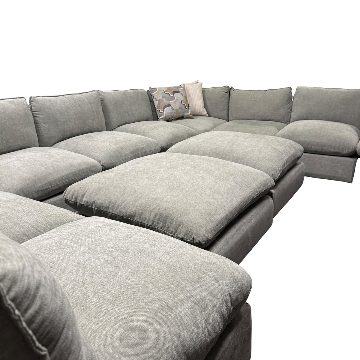 Willow Sage Green U Shape Sectional