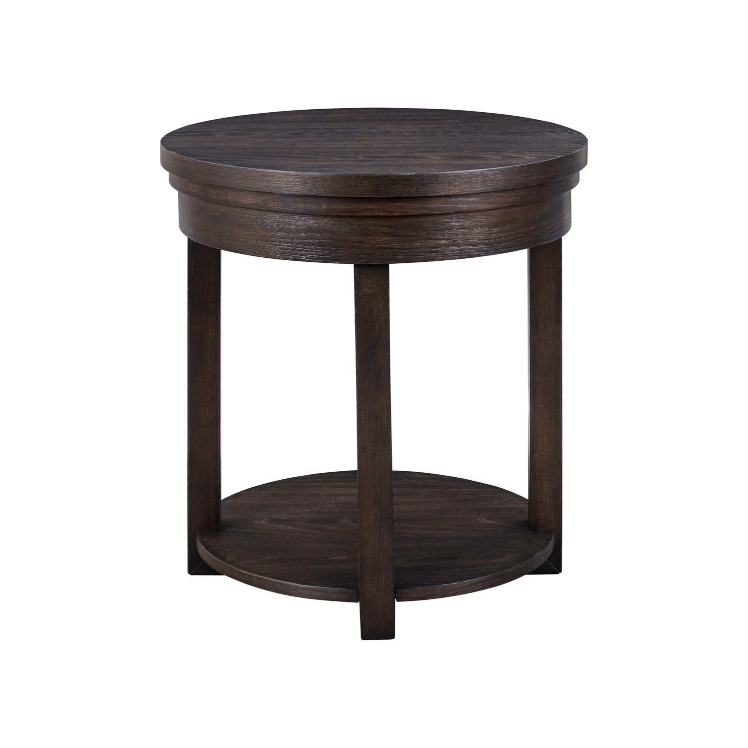 Weston - Round End Table - Peppercorn