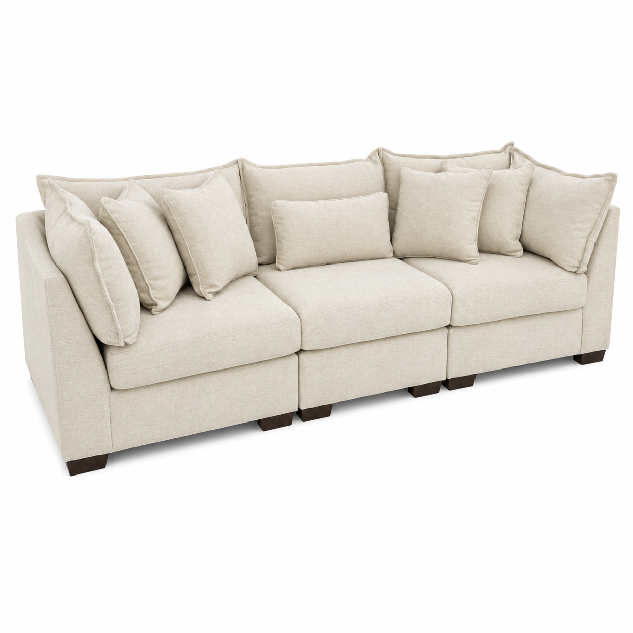 Alina Three seater sofa in ivory