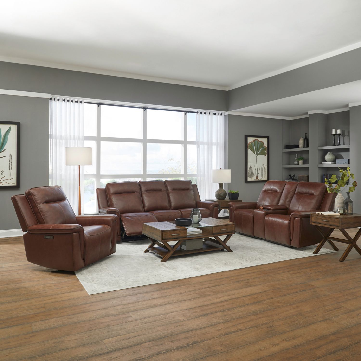 Sofa w/ Loveseat & Recliner