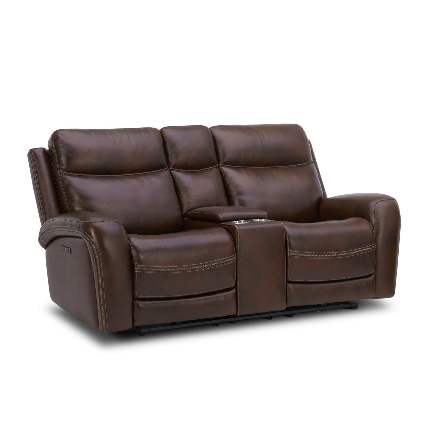 Loveseat w/Console P2 & ZG - Cognac