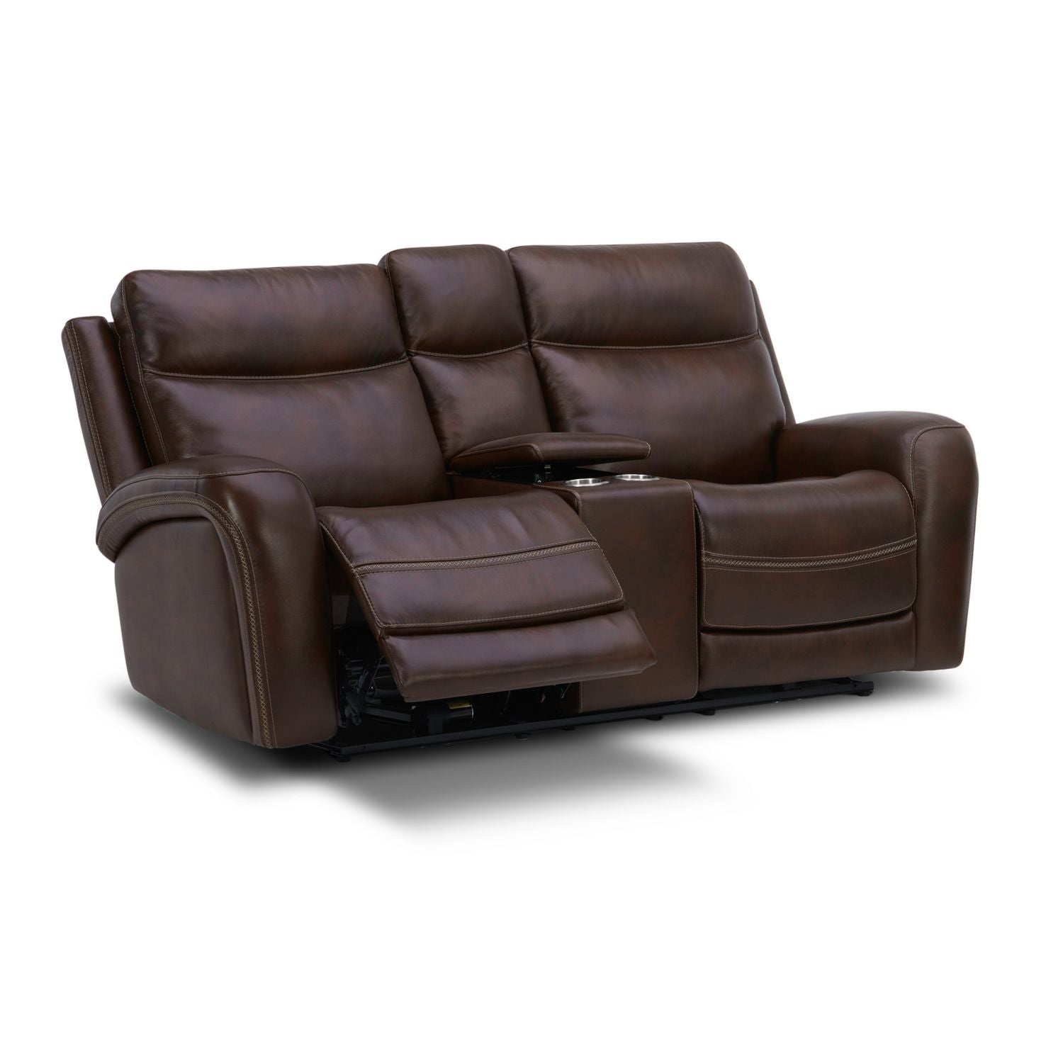 Loveseat w/Console P2 & ZG - Cognac