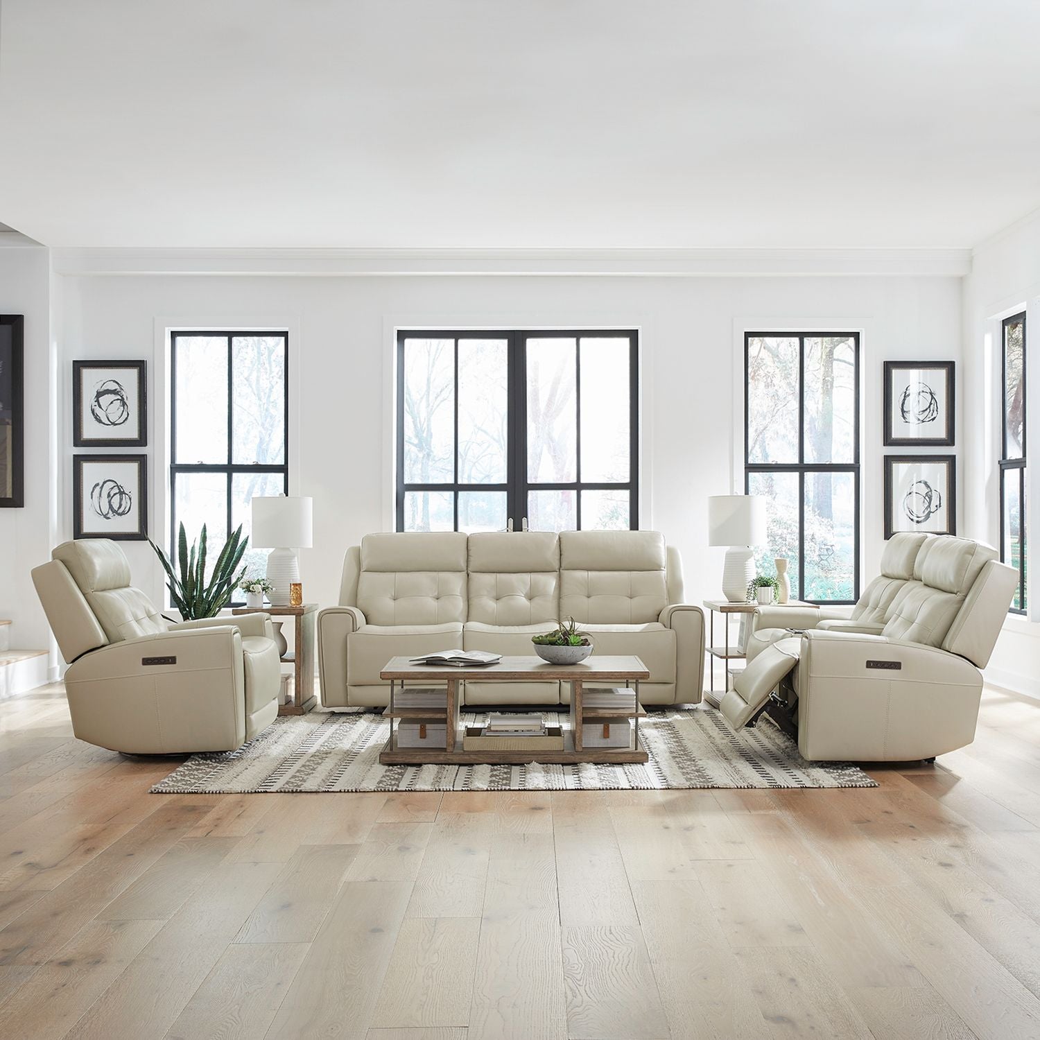 Sofa w/ Loveseat & Recliner