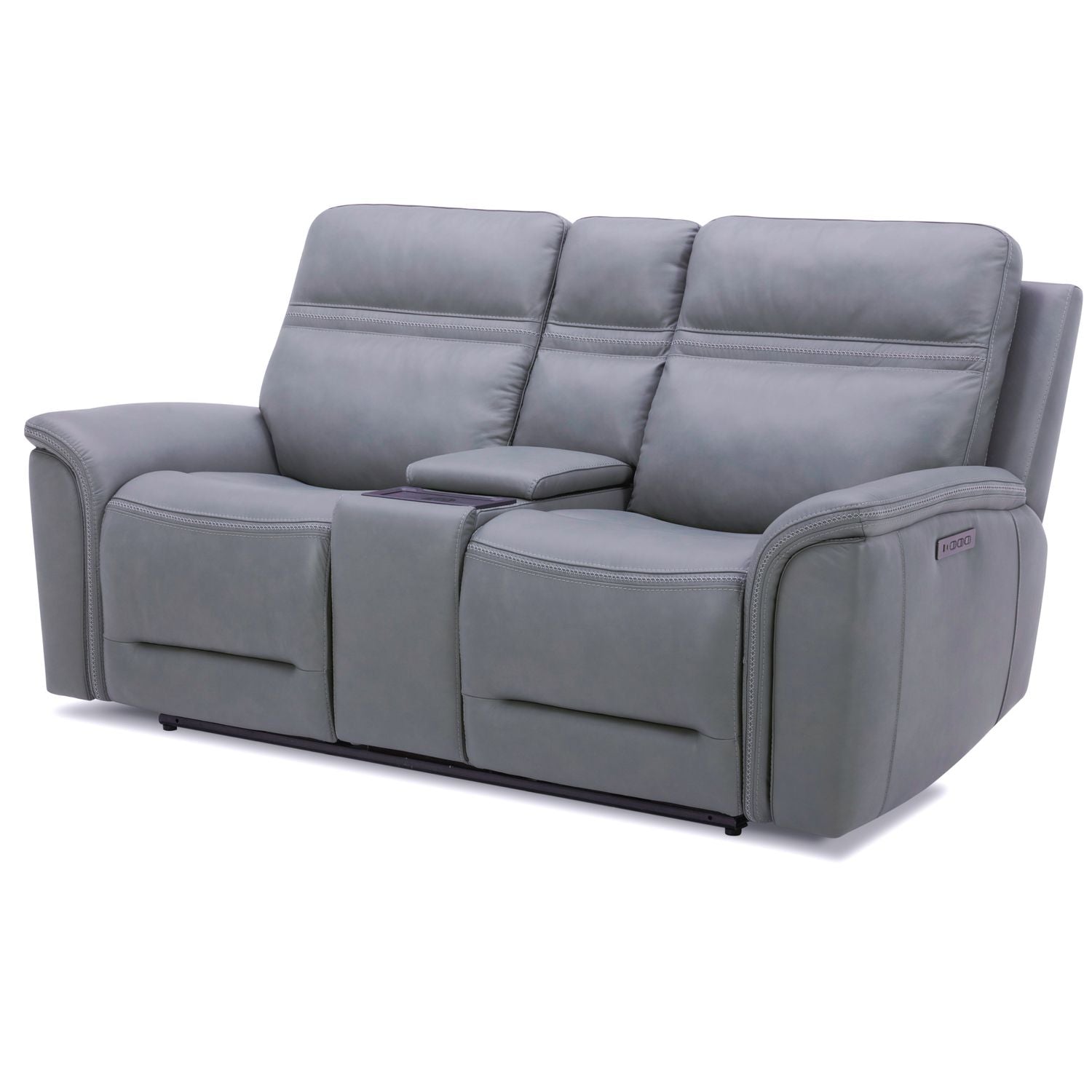 Loveseat w/Console P3 & ZG - Blue Gray