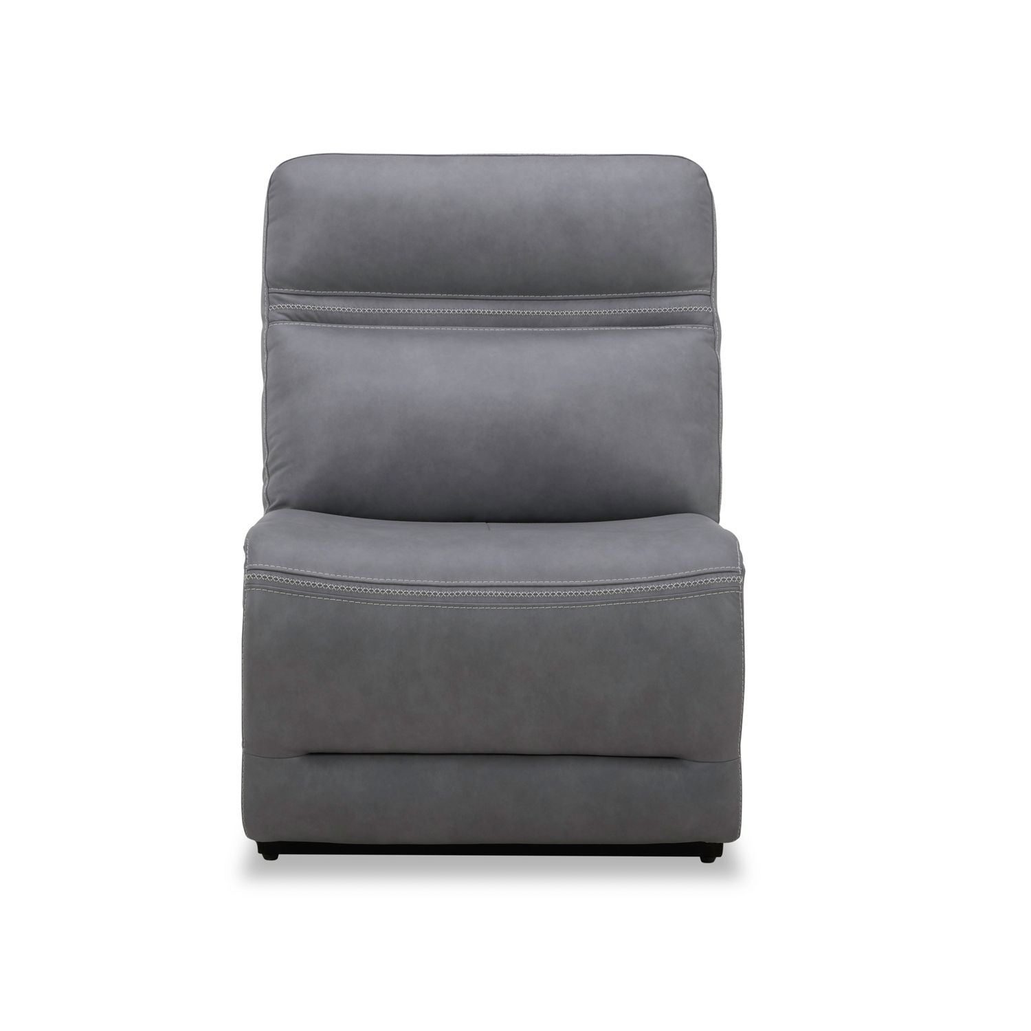 Armless Chair - Blue Gray