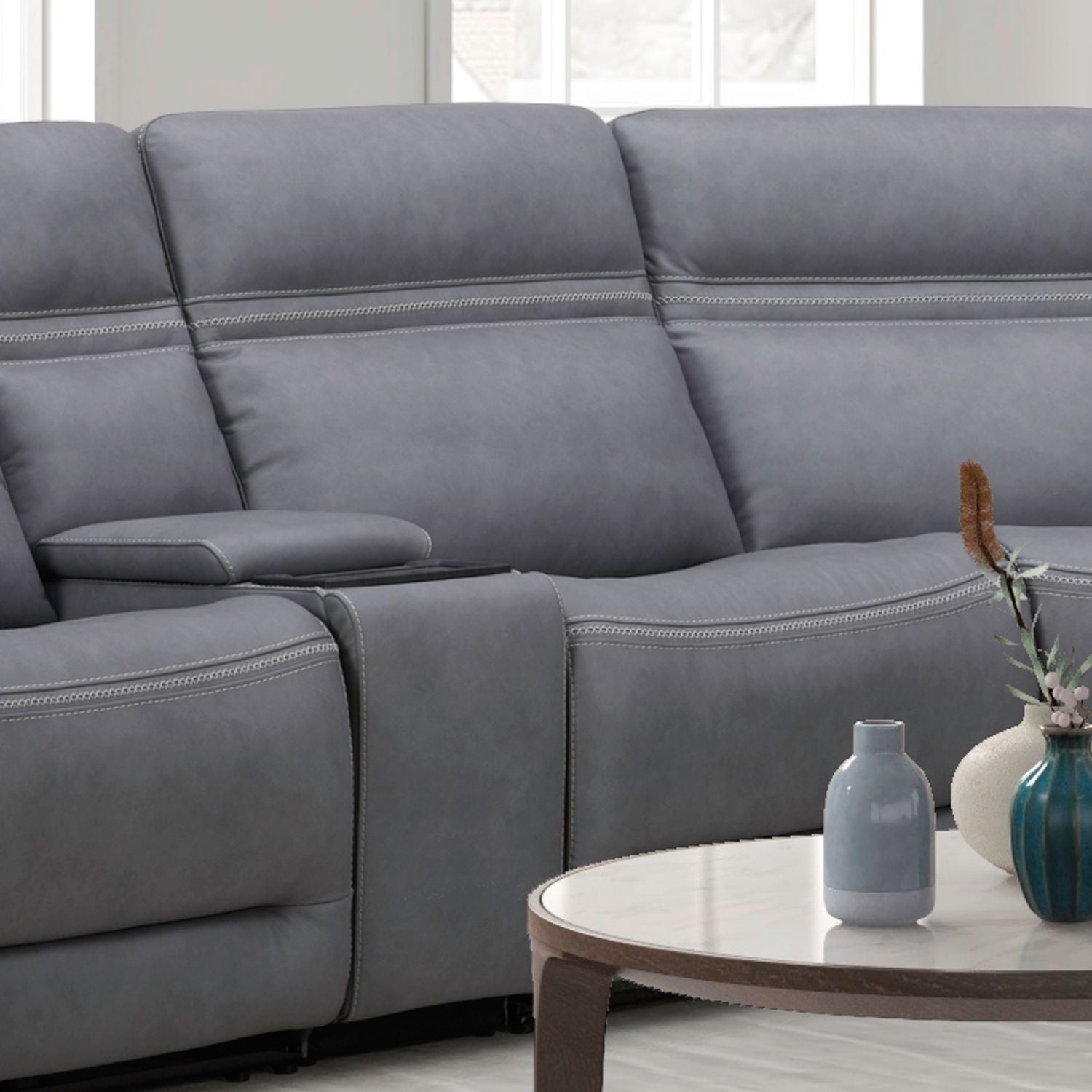 Armless Recliner P3 & ZG - Blue Gray