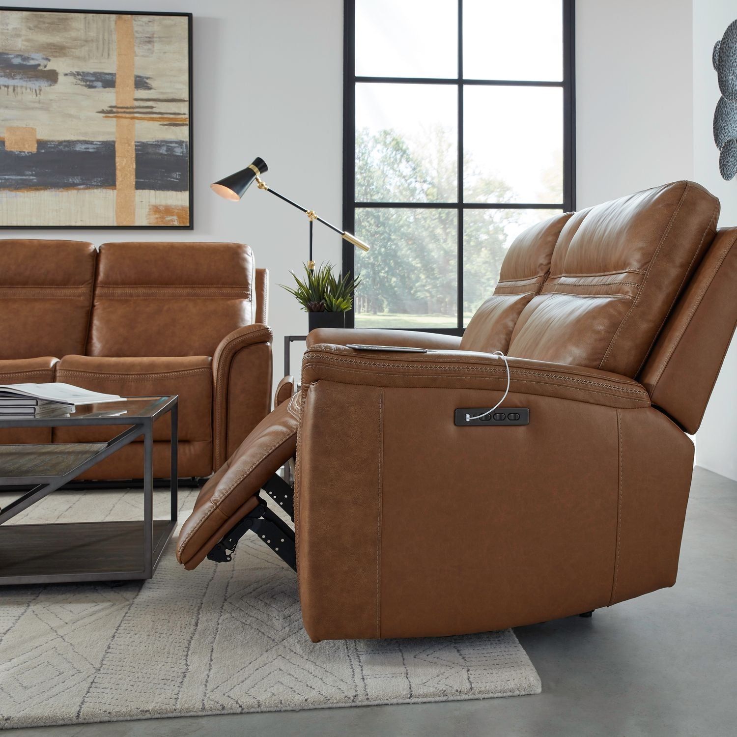 Loveseat w/Console P3 & ZG - Camel