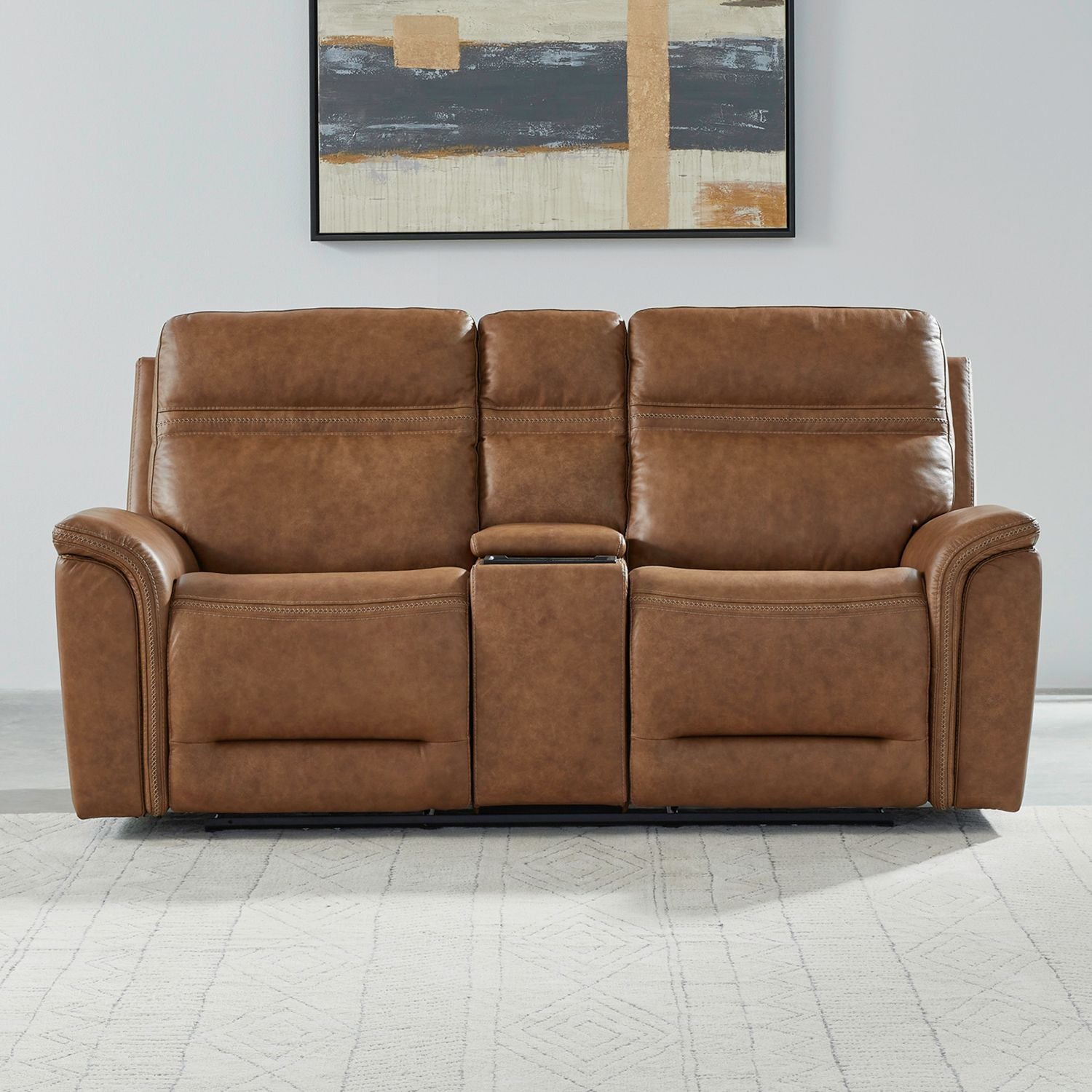 Loveseat w/Console P3 & ZG - Camel