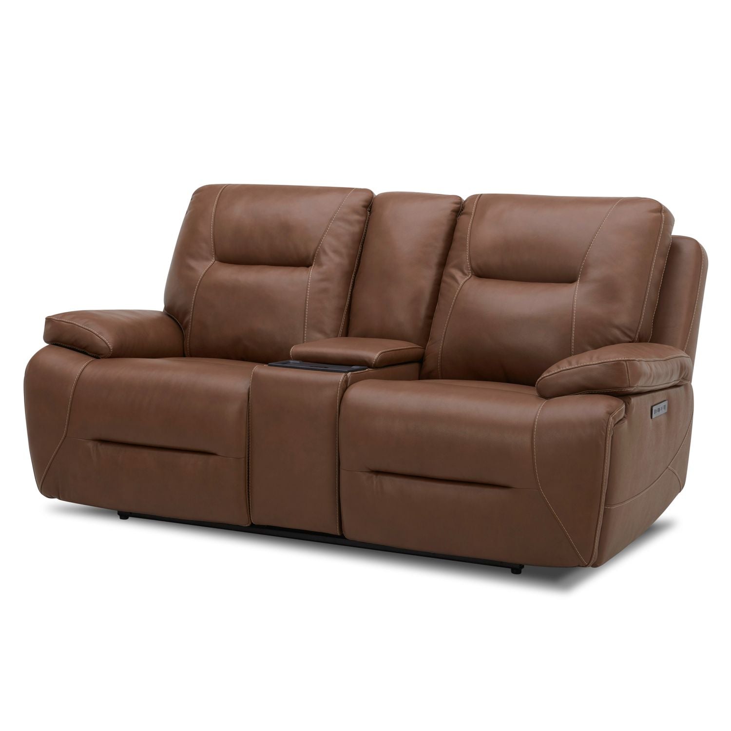 Loveseat w/Console P3 & ZG - Saddle
