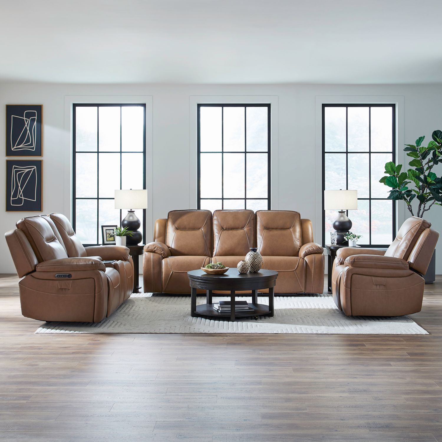 Sofa w/ Loveseat & Recliner