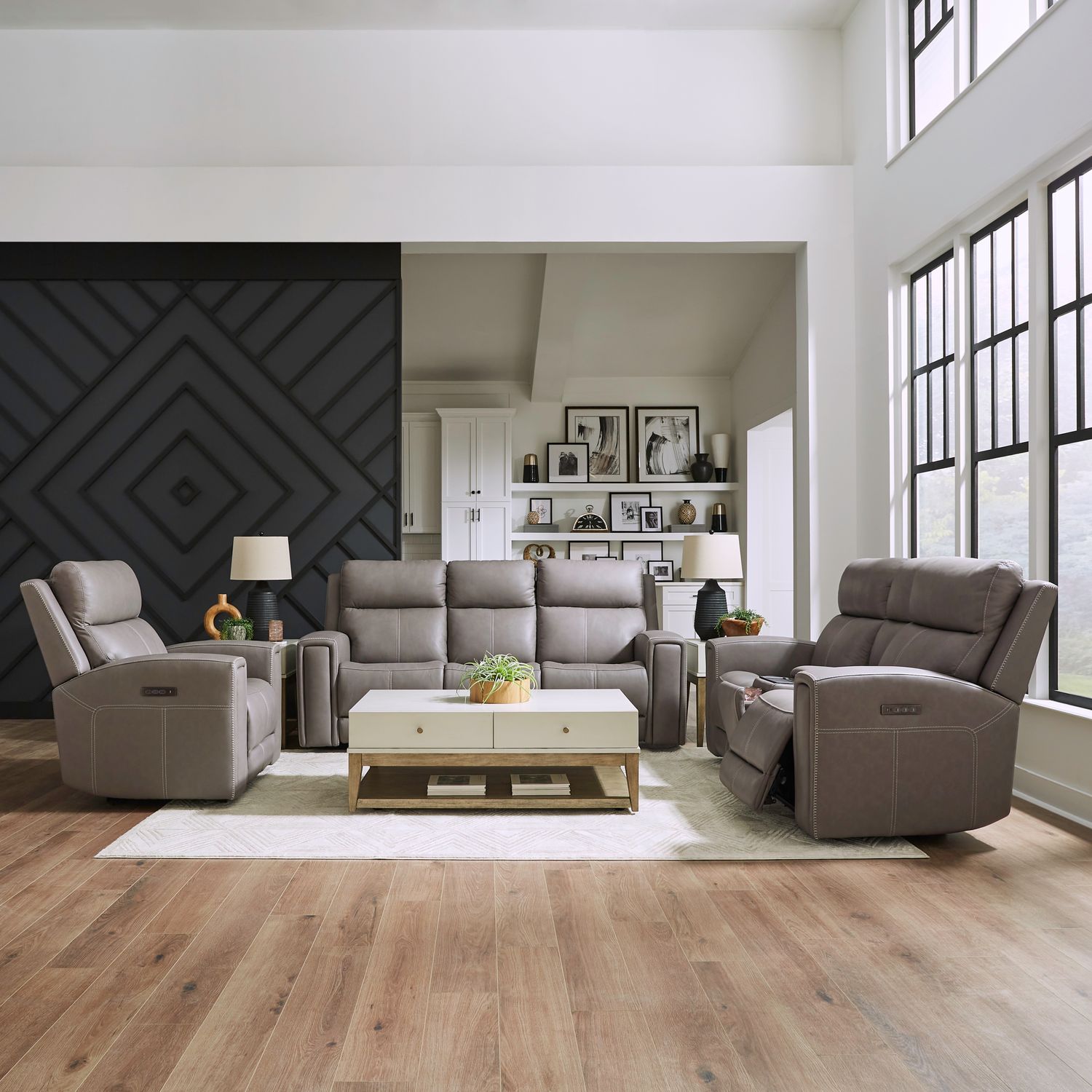 Sofa w/ Loveseat & Recliner