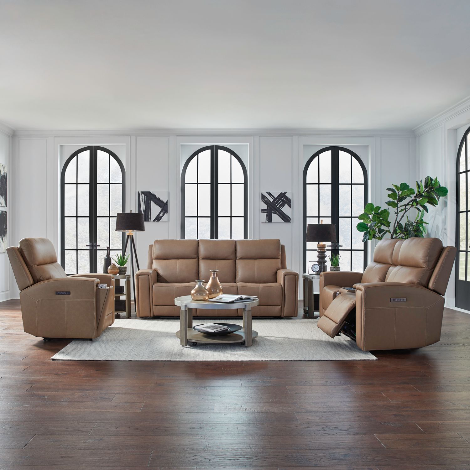 Sofa w/ Loveseat & Recliner