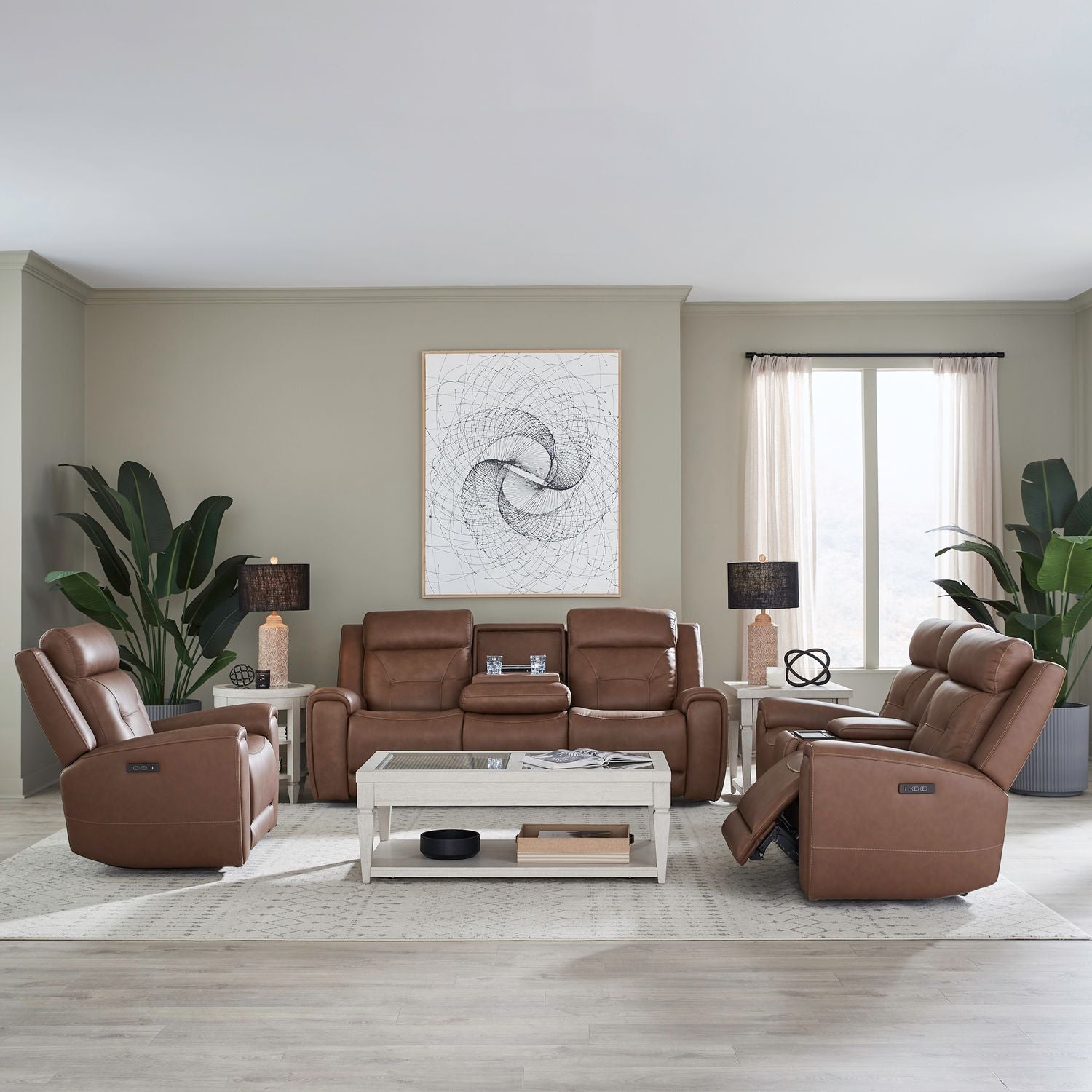 Sofa w/ Loveseat & Recliner