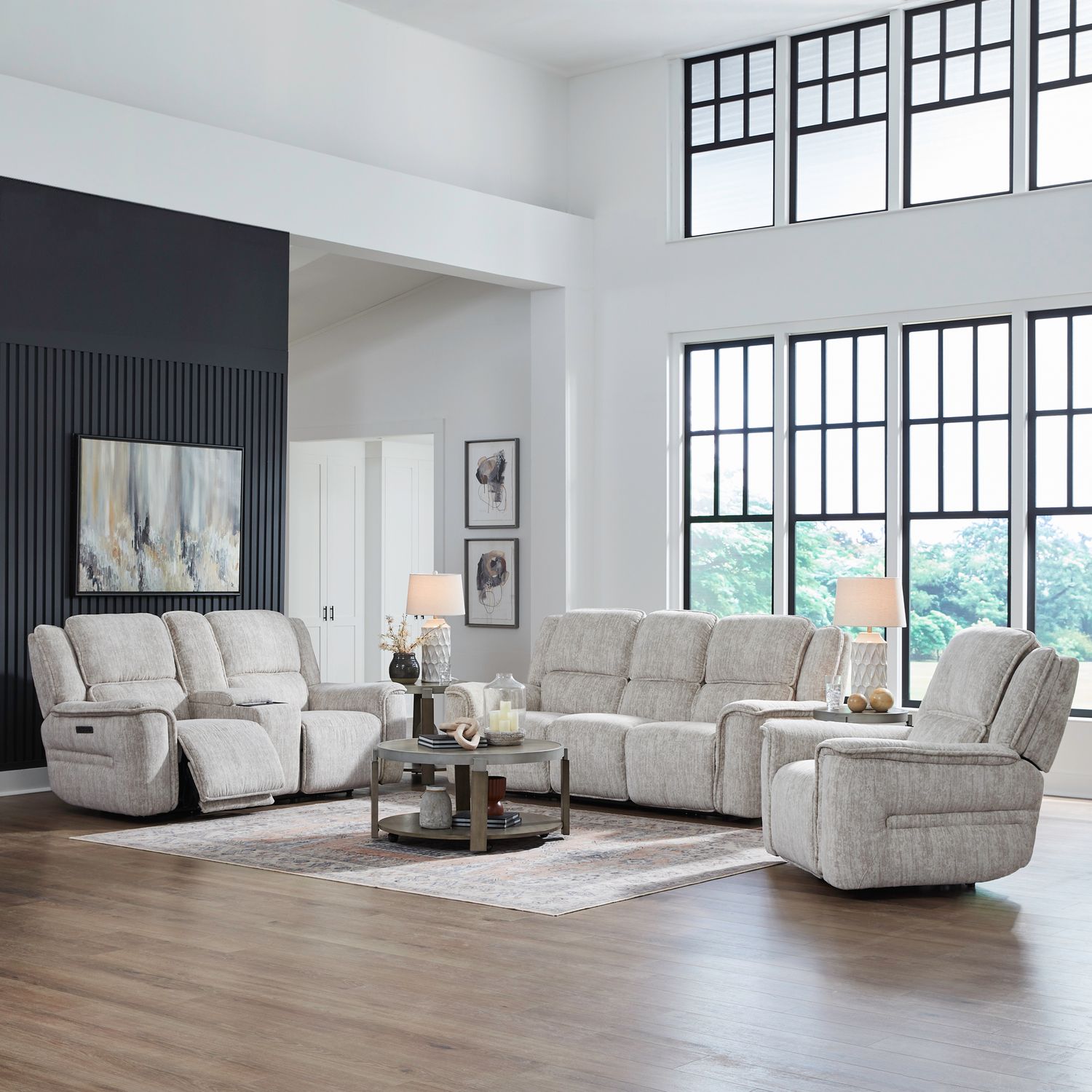 Sofa w/ Loveseat & Recliner