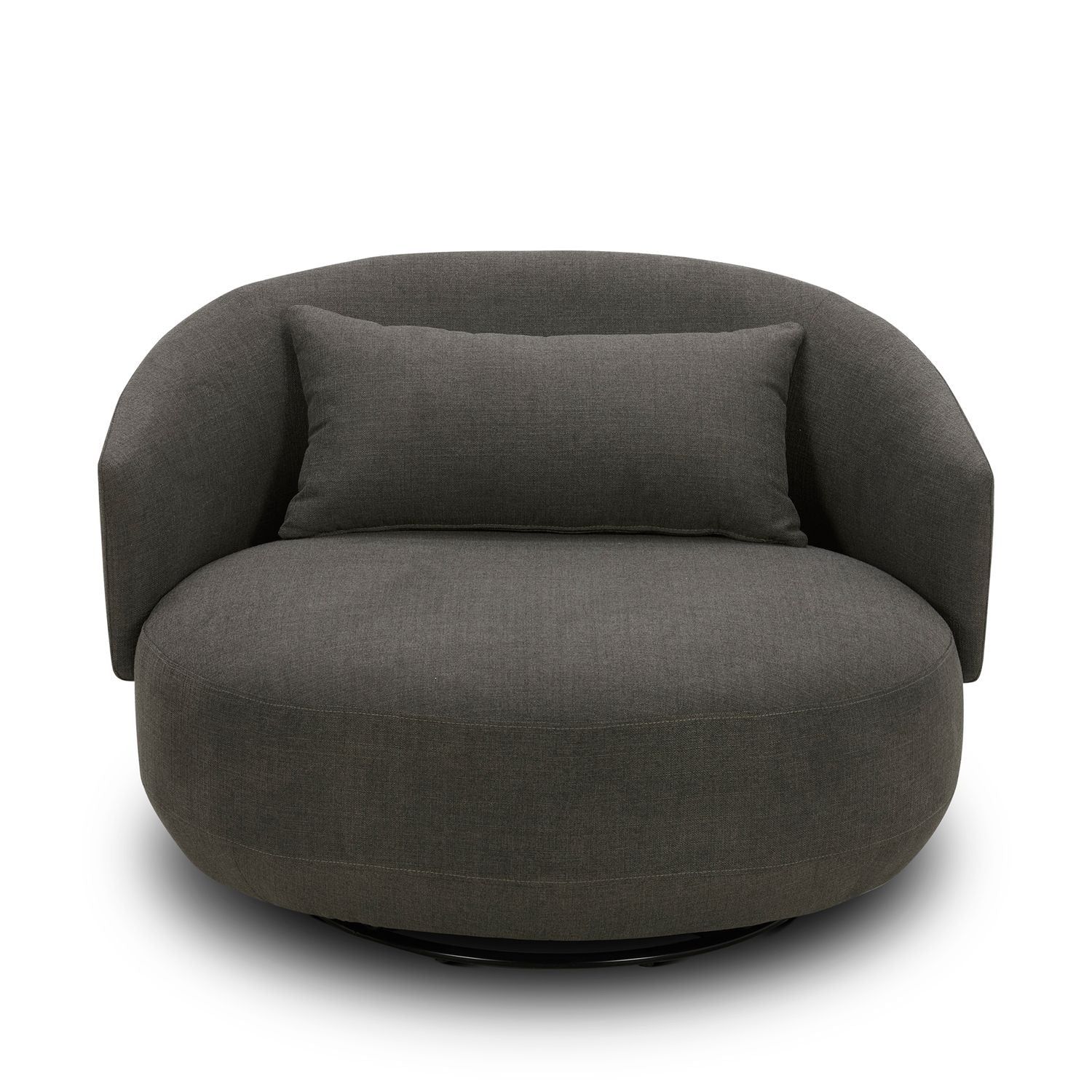 Uph Swivel Cuddler Chair - Charcoal