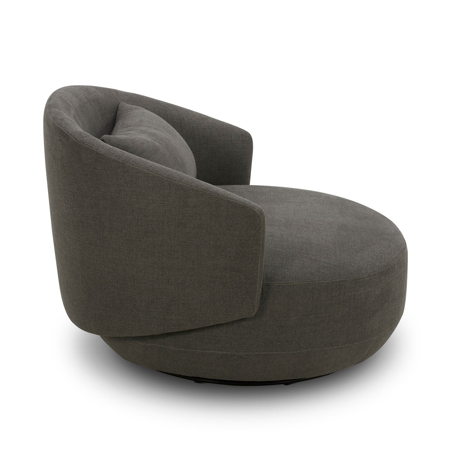 Uph Swivel Cuddler Chair - Charcoal
