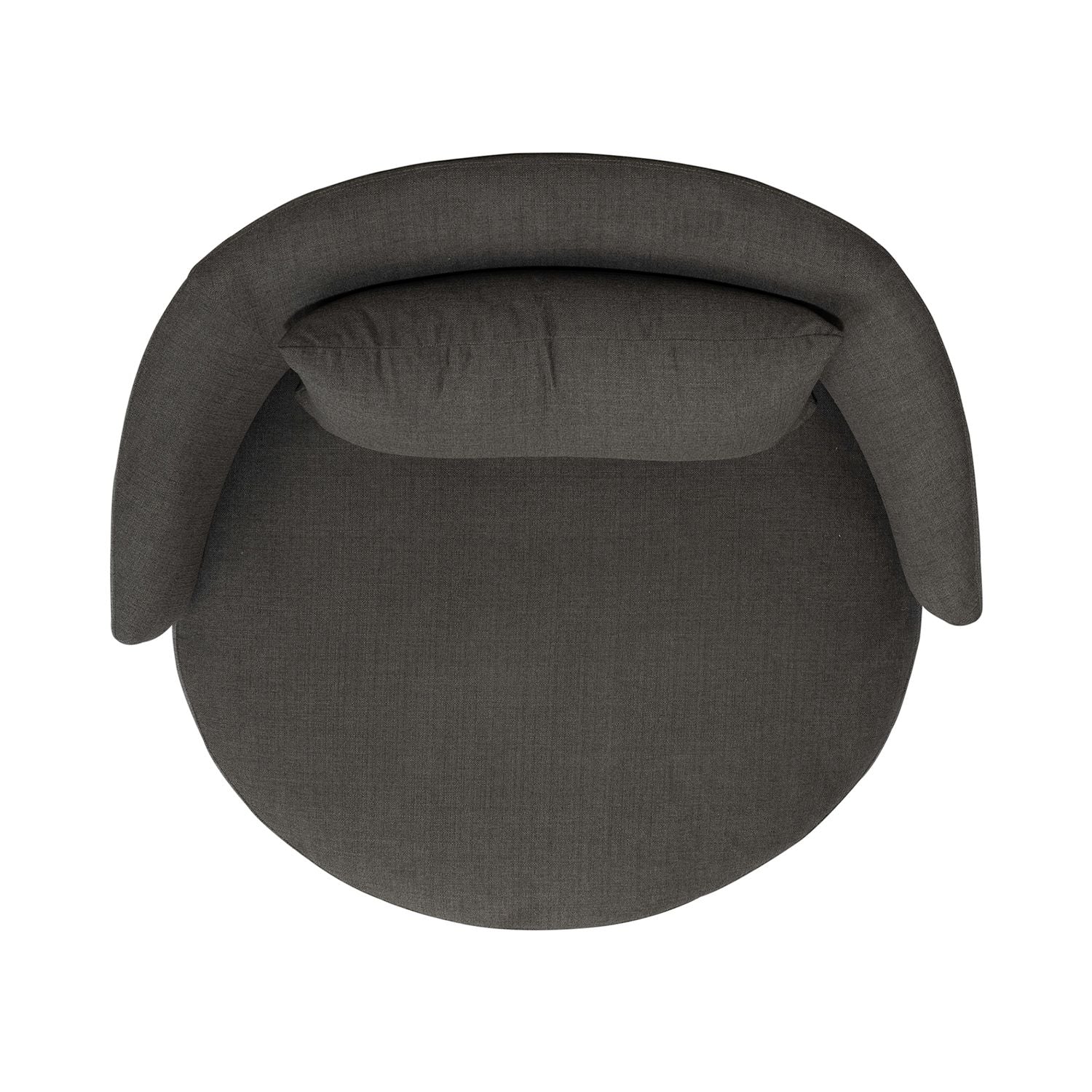 Uph Swivel Cuddler Chair - Charcoal