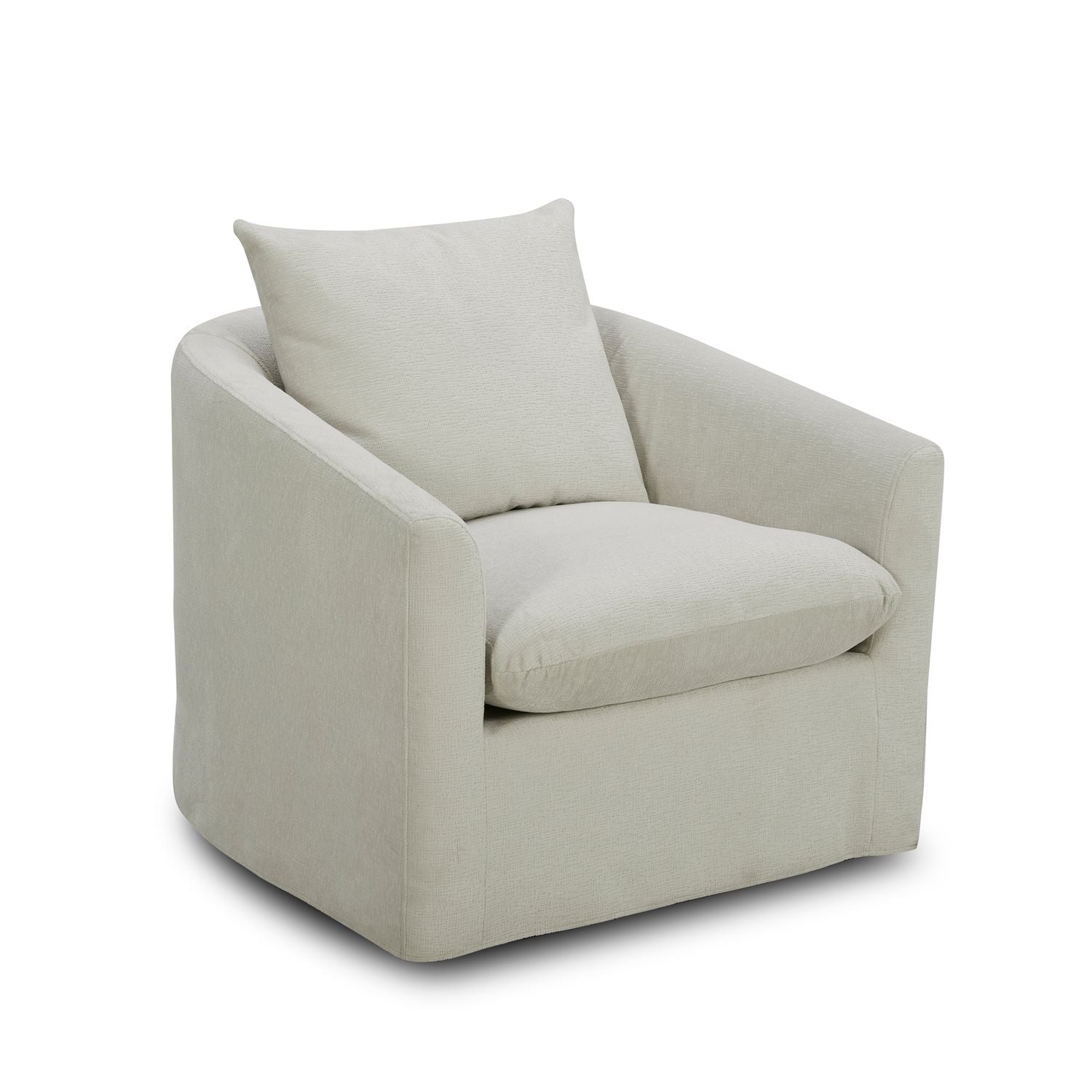 Uph Swivel Accent Chair - Ivory