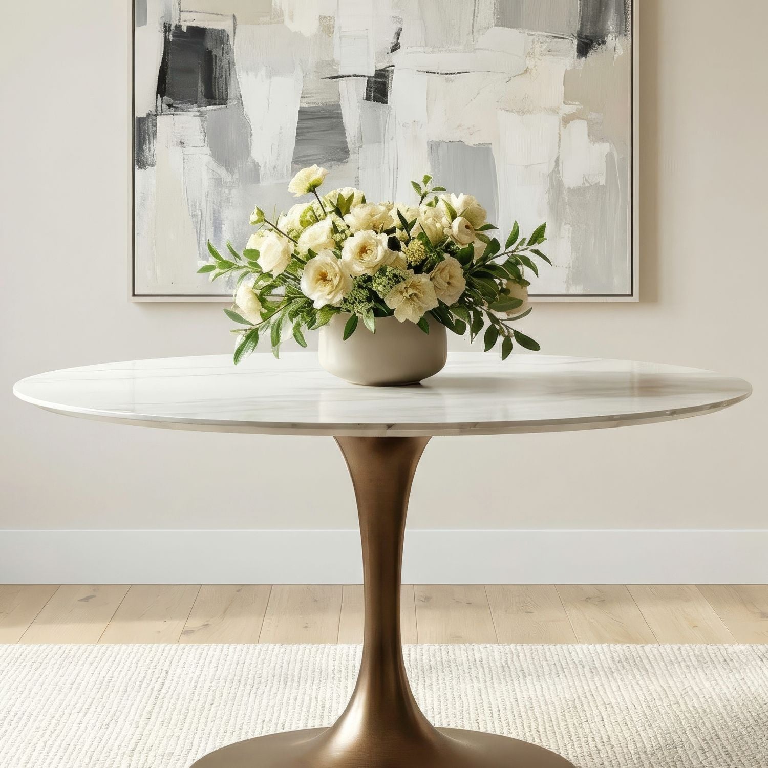 39 Inch Stone Pedestal Table Top
