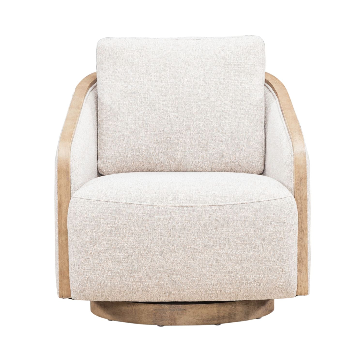 Uph Swivel Accent Chair - Light Brown