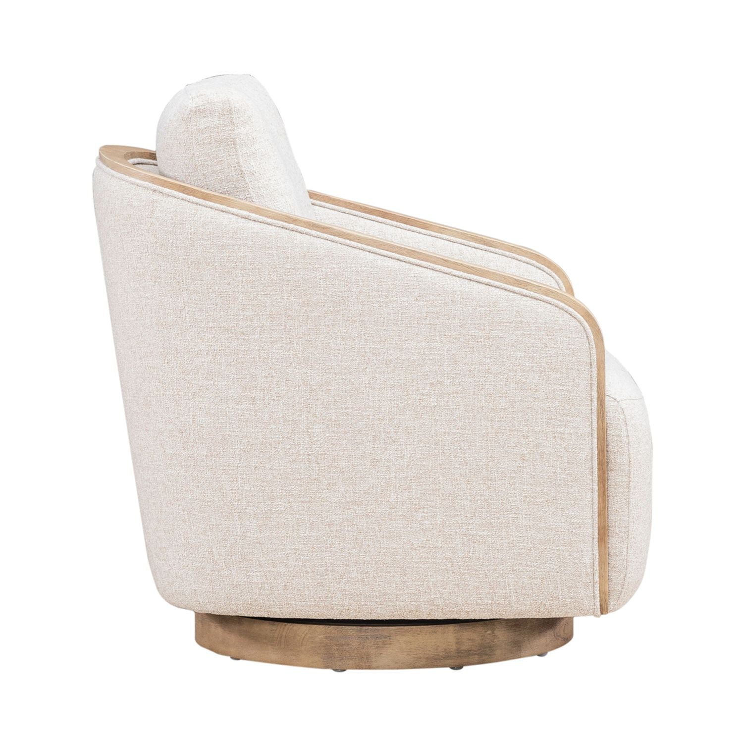 Uph Swivel Accent Chair - Light Brown