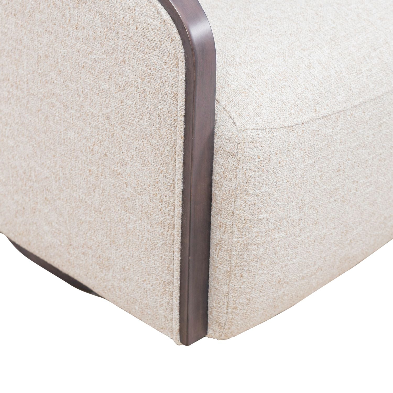 Uph Swivel Accent Chair - Dark Brown