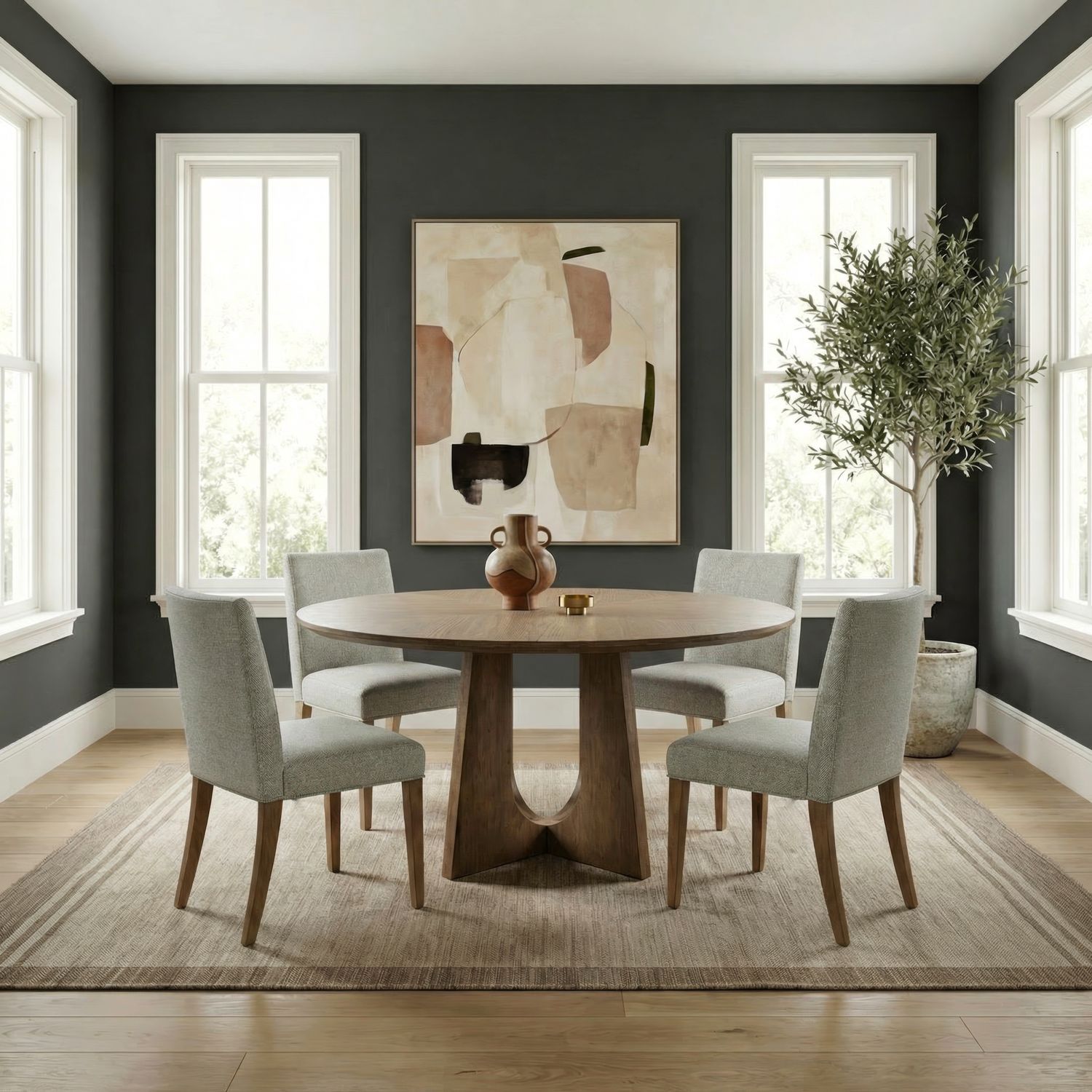 Opt 5 Piece Pedestal Table Set