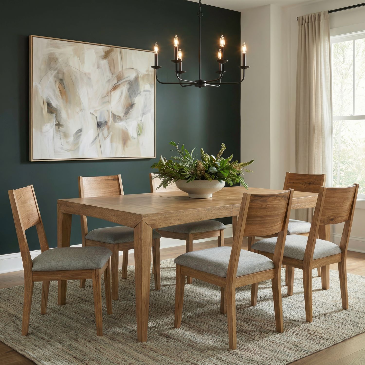 7 Piece Rectangular Table Set