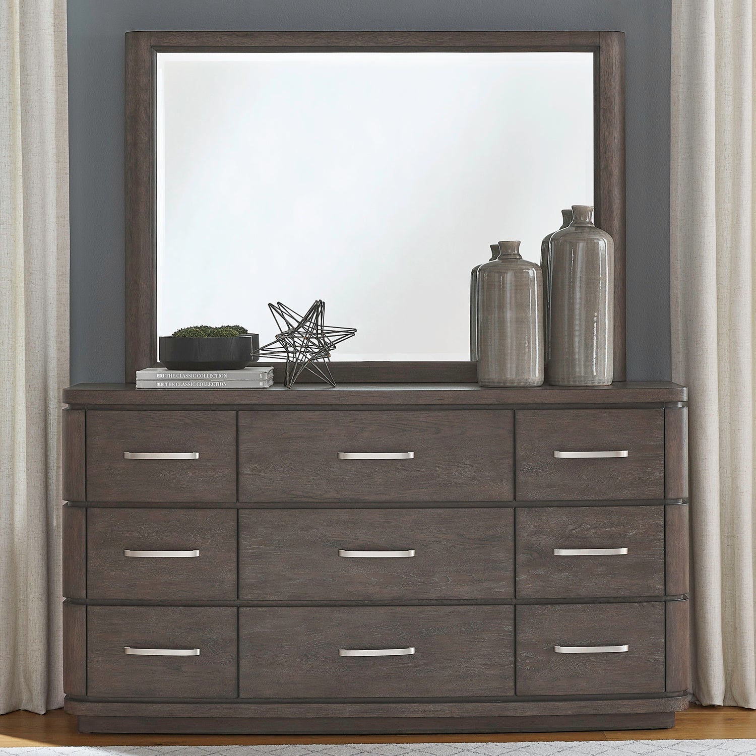 Cascade Falls 9-Drawer Dresser & Mirror