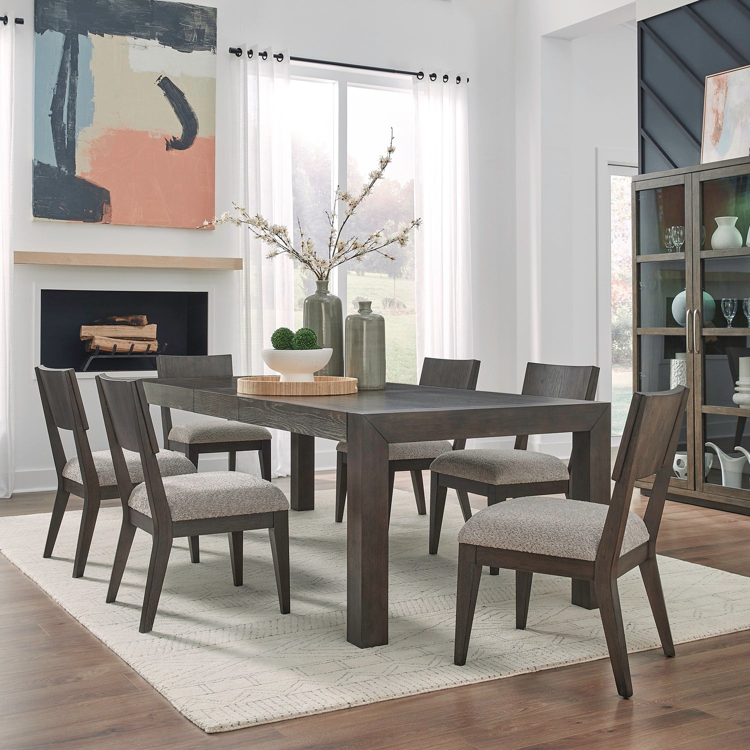 Cascade Falls 7-Piece Rectangular Dining Table Set