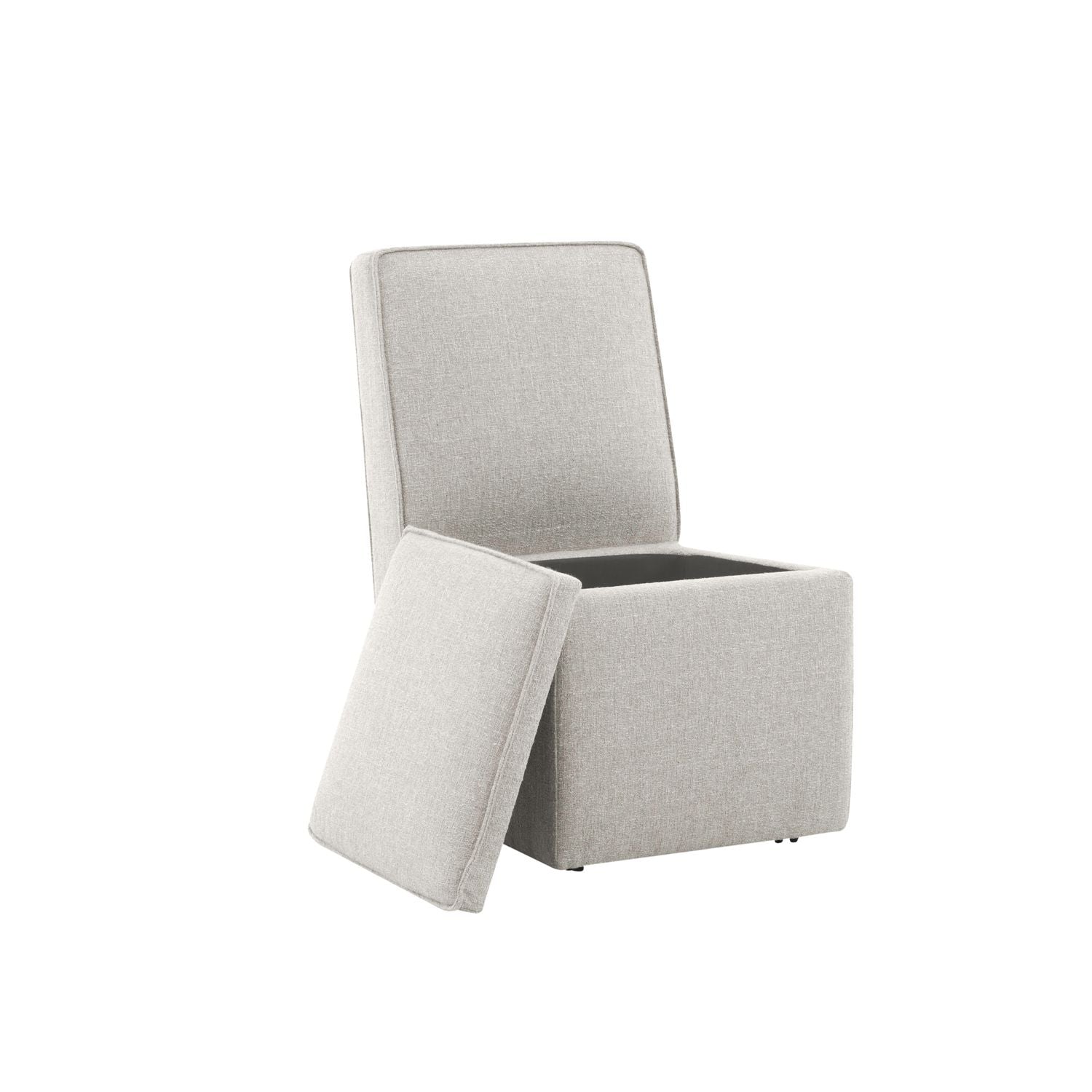 Accent Storage Dining Chair w/ Casters