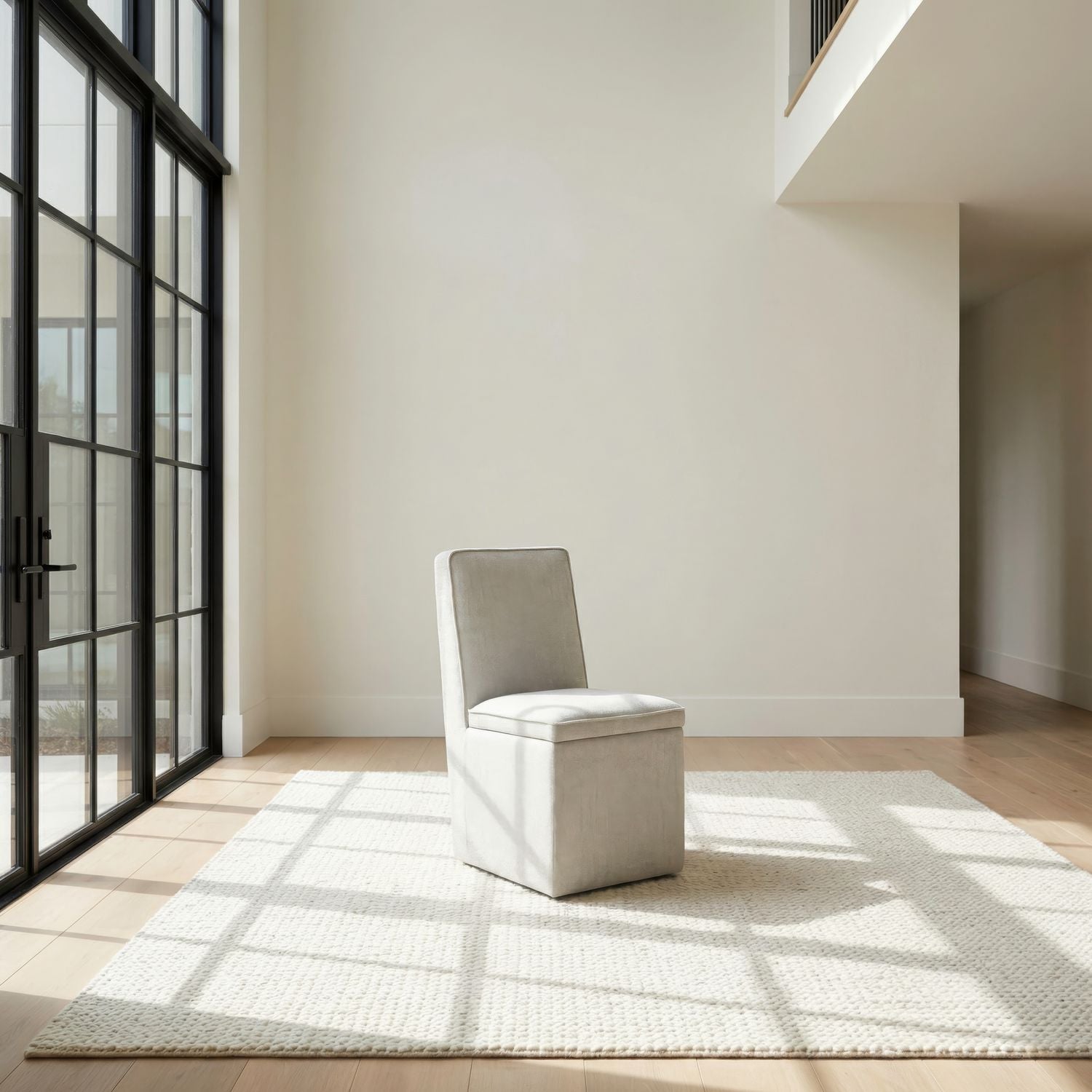 Accent Storage Dining Chair w/ Casters