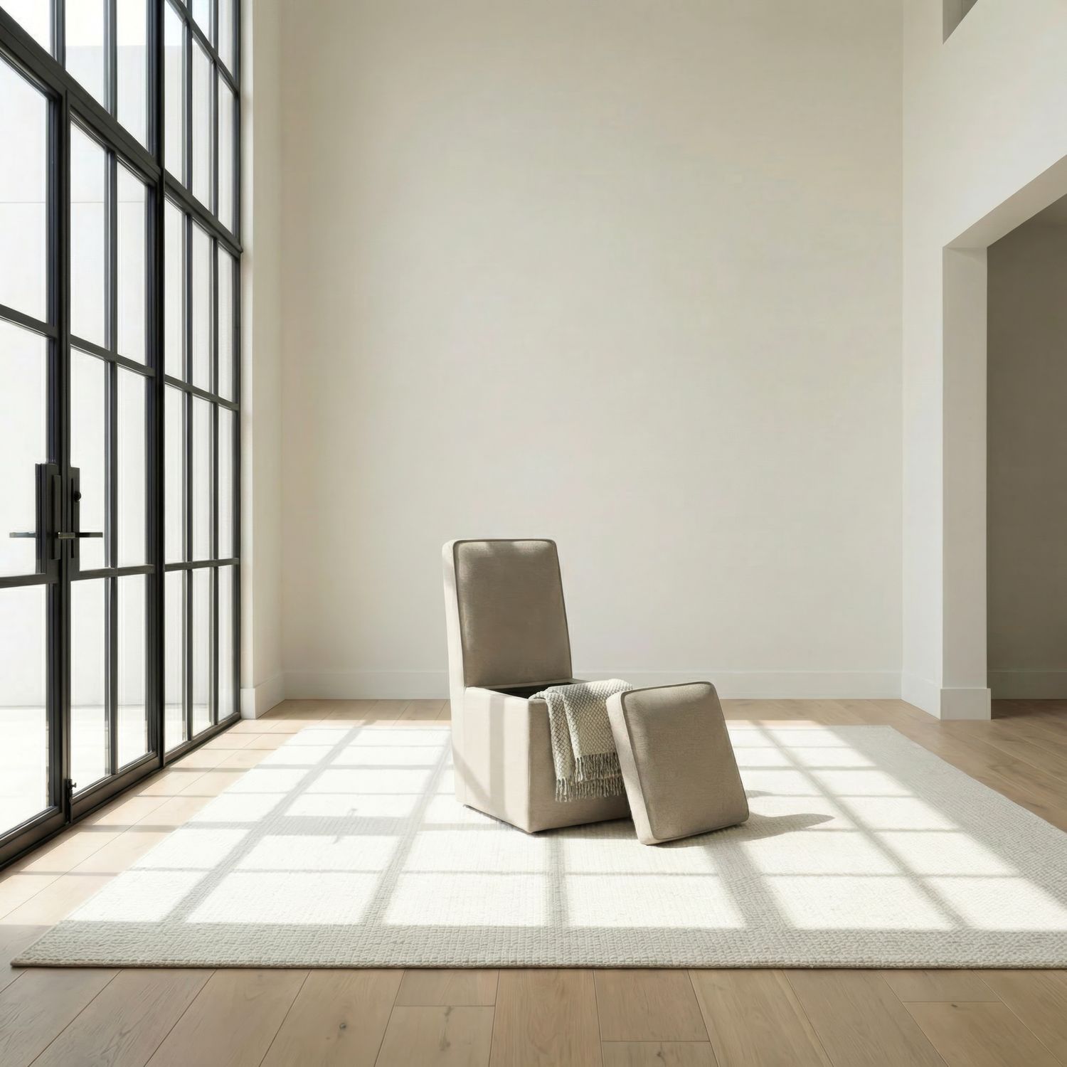 Accent Storage Dining Chair w/ Casters
