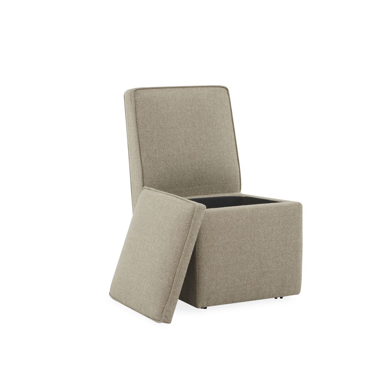 Accent Storage Dining Chair w/ Casters