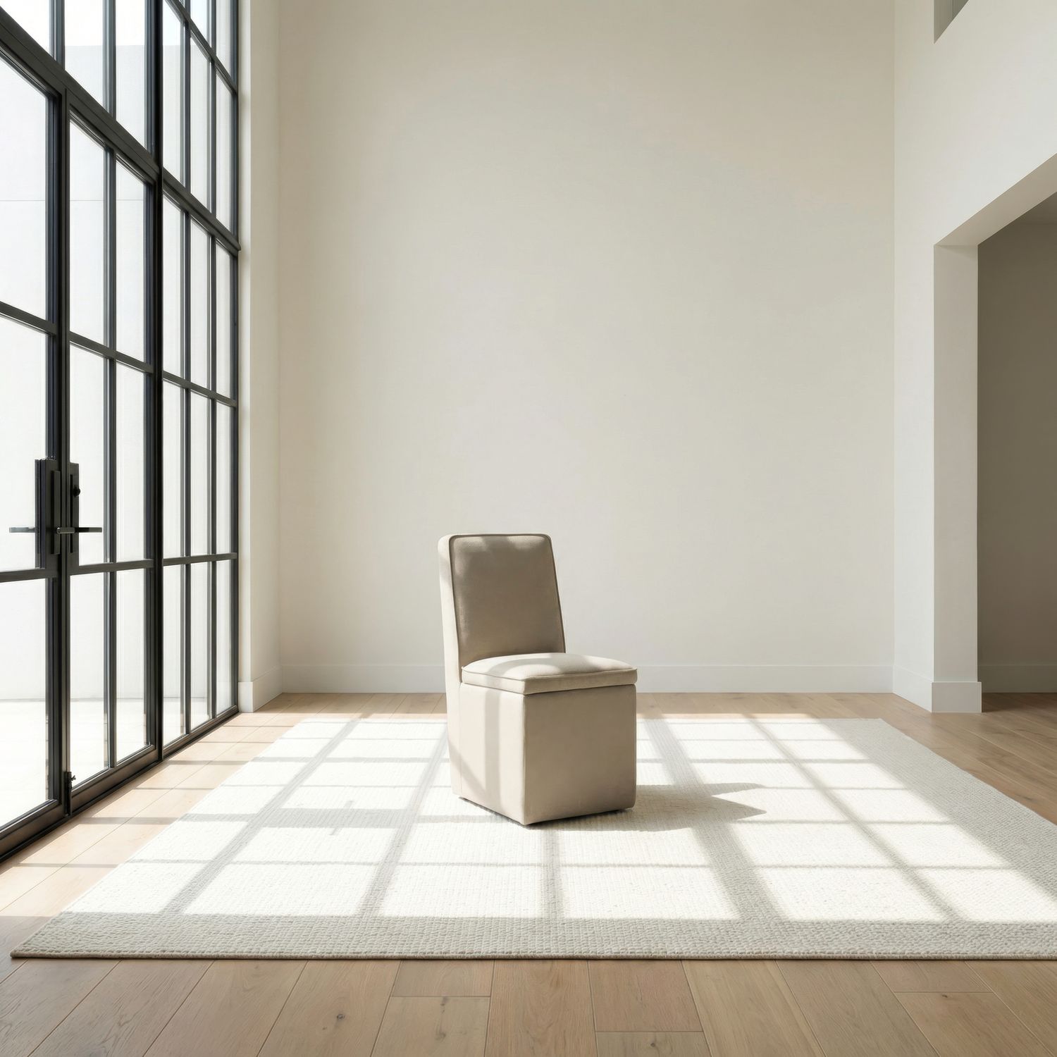 Accent Storage Dining Chair w/ Casters