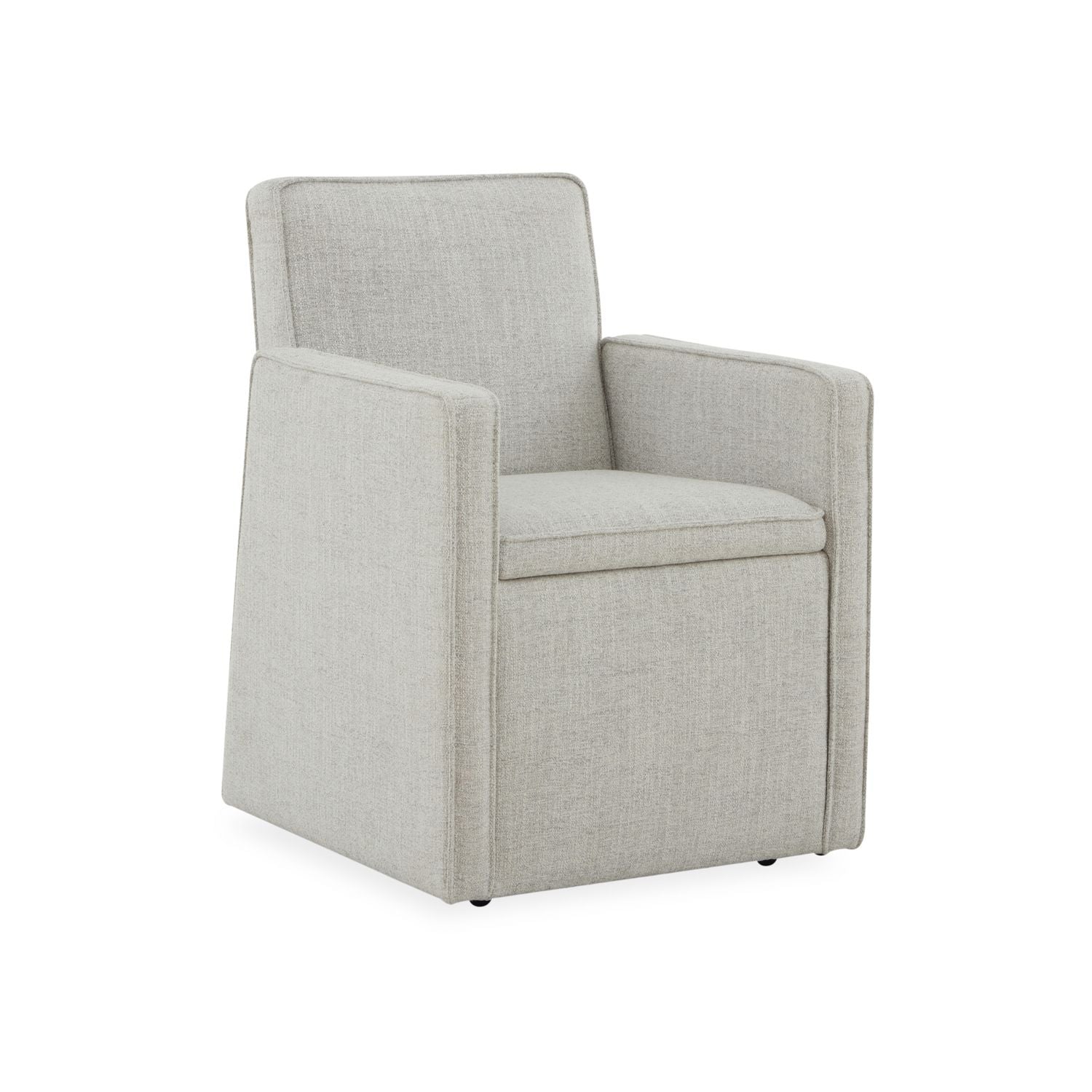 Accent Storage Dining Arm Chair w/ Casters