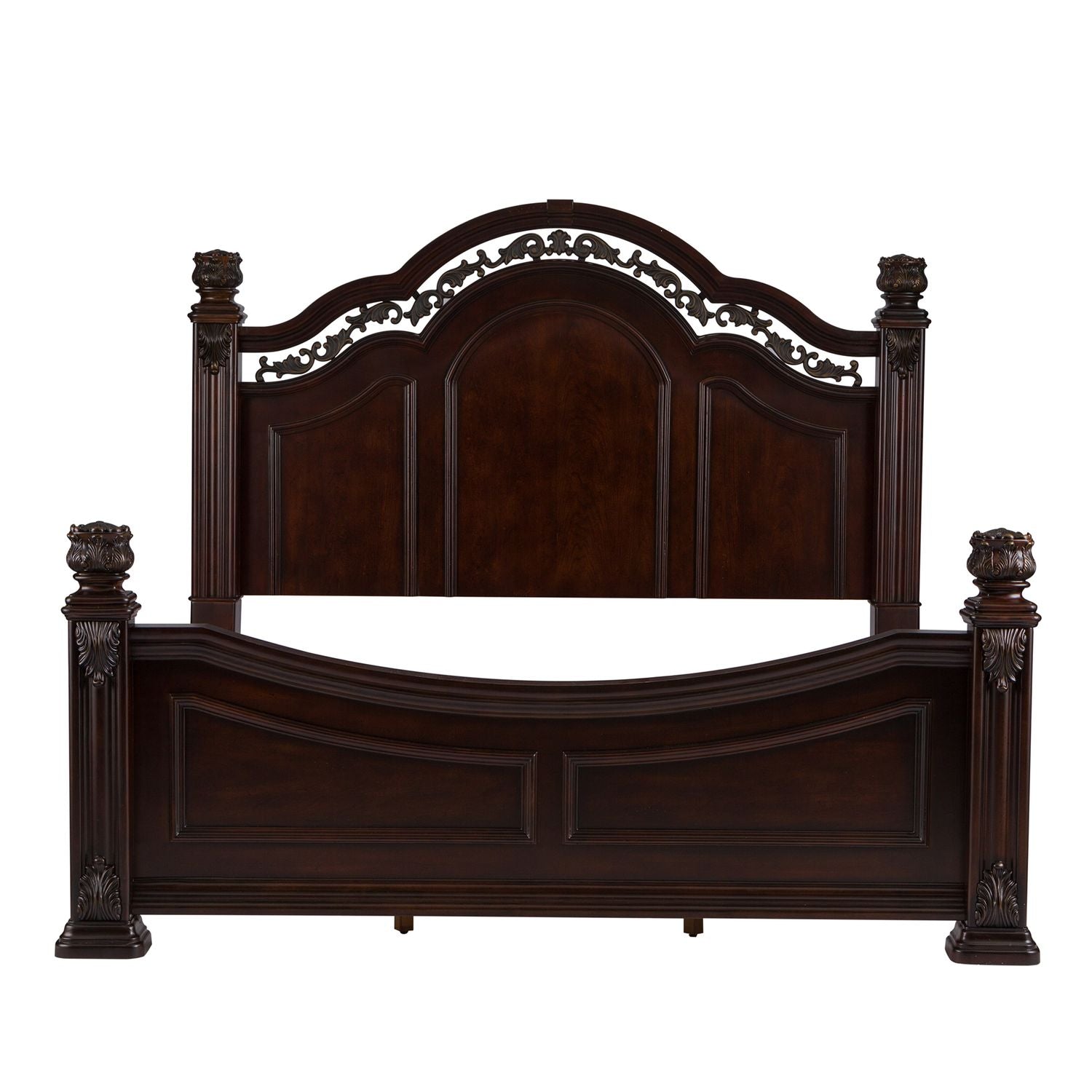 King Poster Bed, Dresser & Mirror, Chest