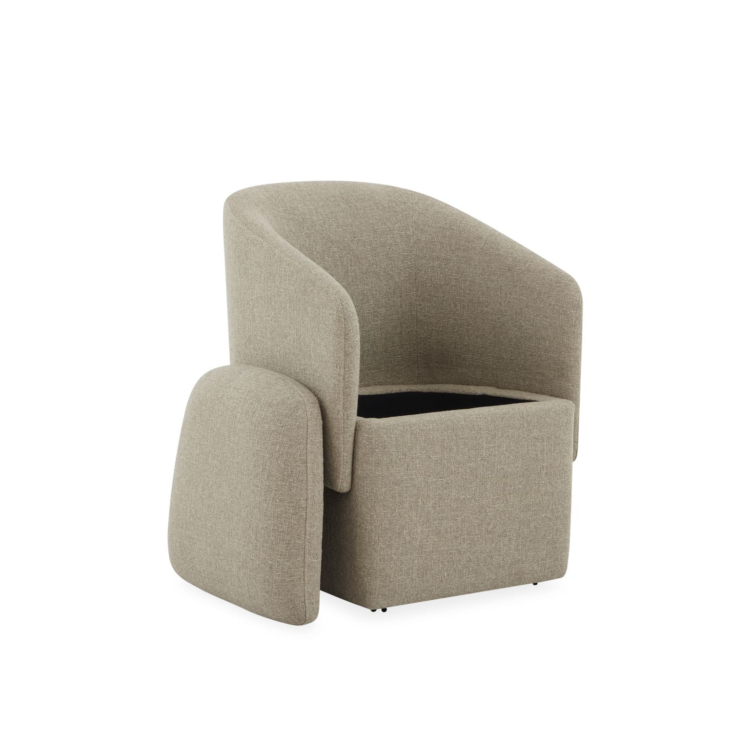 Accent Storage Dining Chair w/ Casters